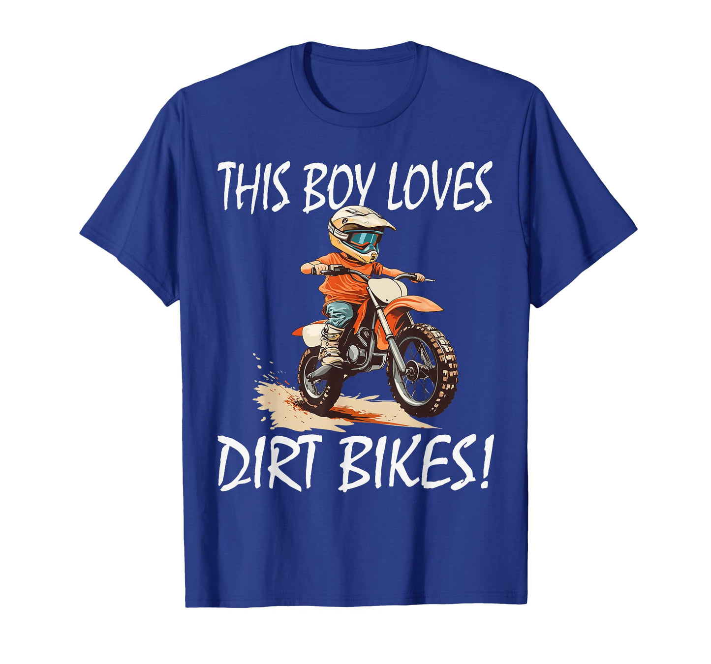 This boy loves dirt bikes, Kids Dirt Bike T-Shirt