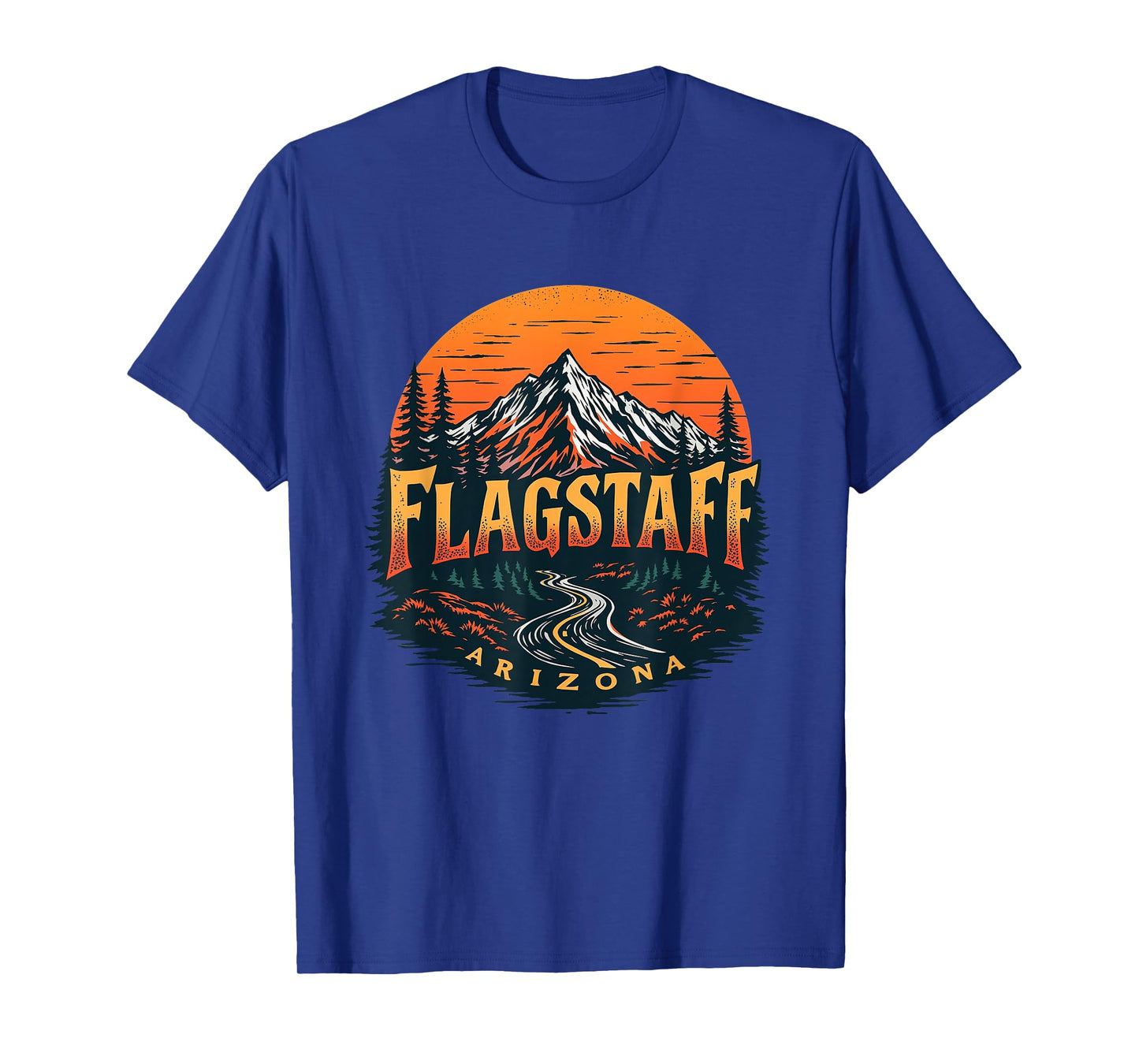 Flagstaff Mountains Vintage Flagstaff Arizona Cityscape T-Shirt