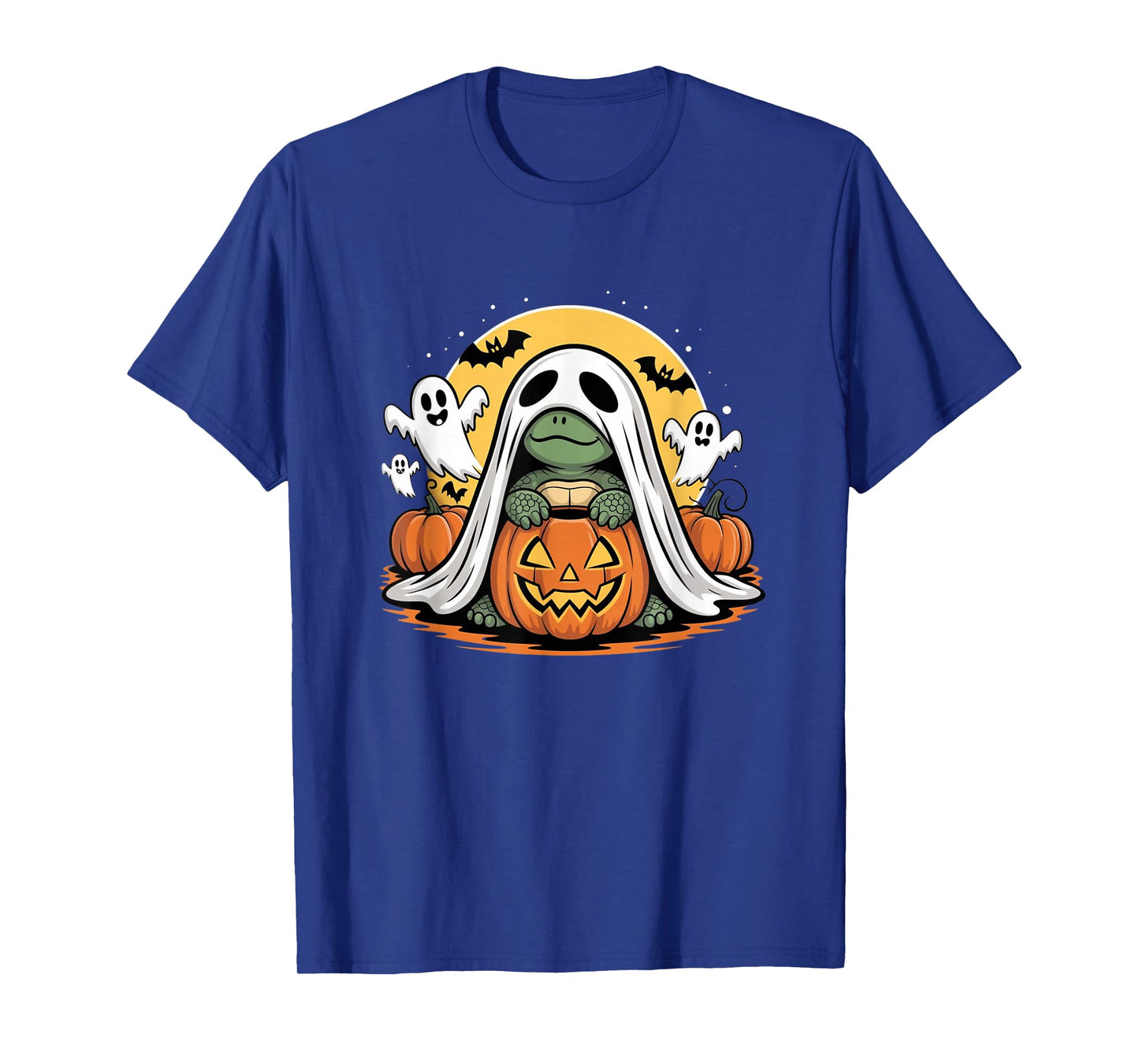 Turtley Spooky Cute Sea Turtle Witches Ghost Halloween T-Shirt