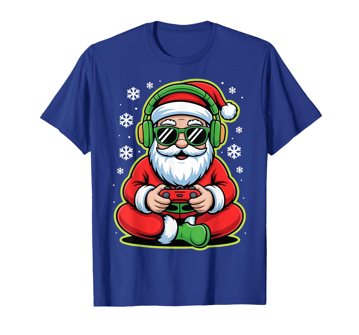 Christmas Gamer Boys Kids Santa Play Video Game T-Shirt