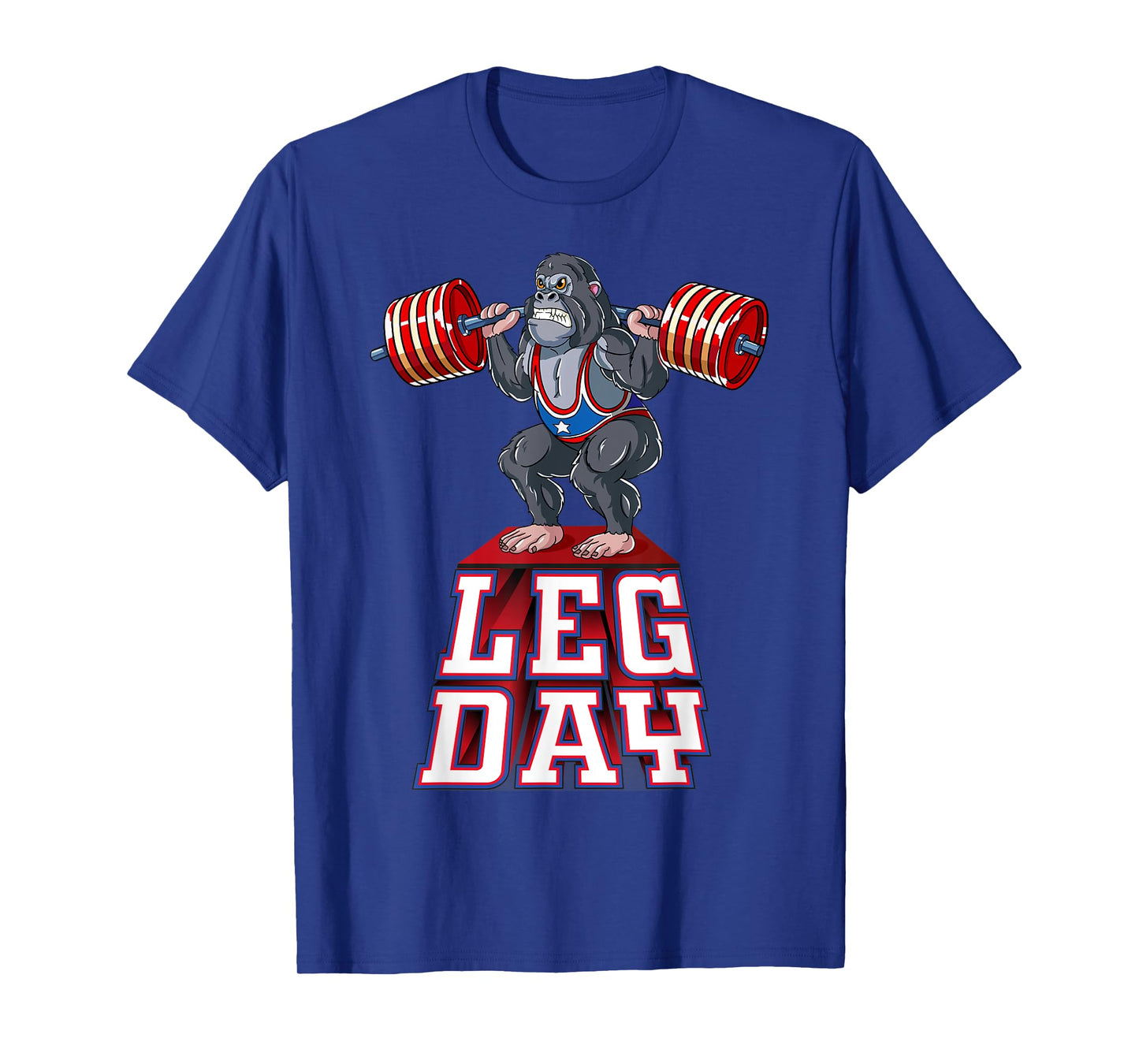 Leg Day gorilla Weight Lifting Squat Gym Training T-Shirt