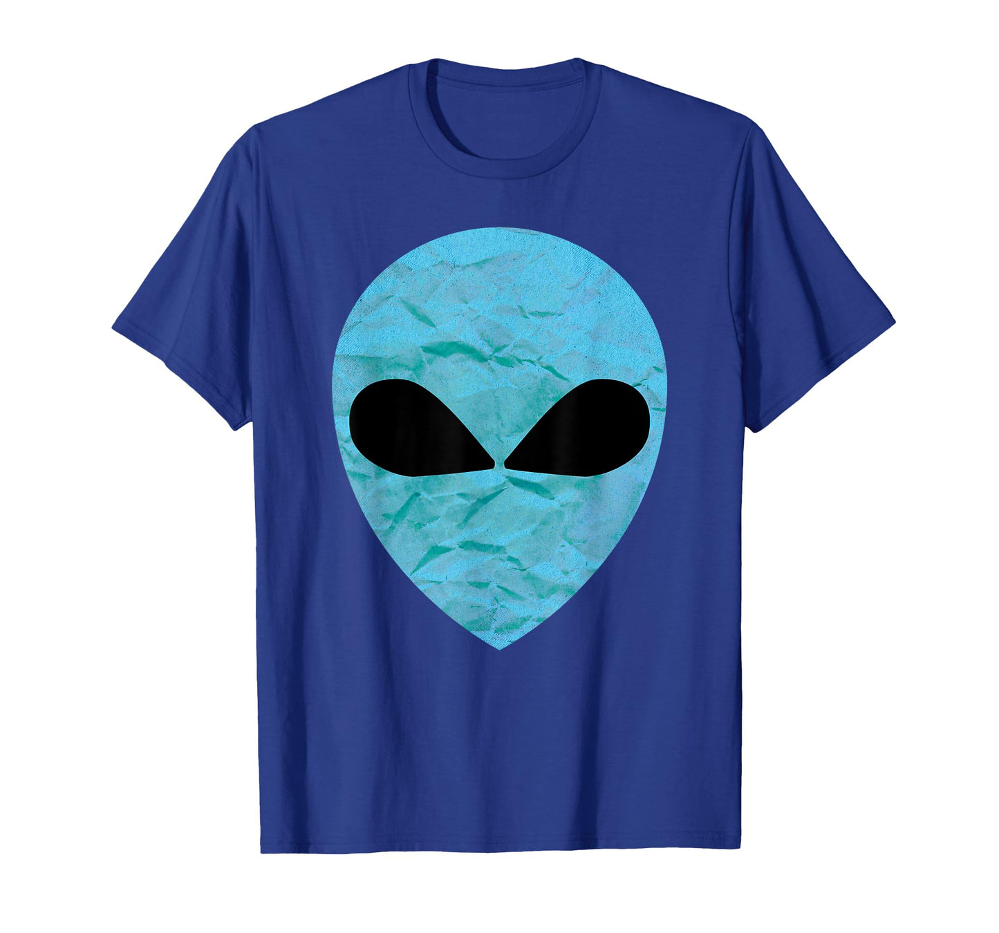 Blue Sci-Fi UFO Flying Alien Face Cosmic Extraterrestrial T-Shirt