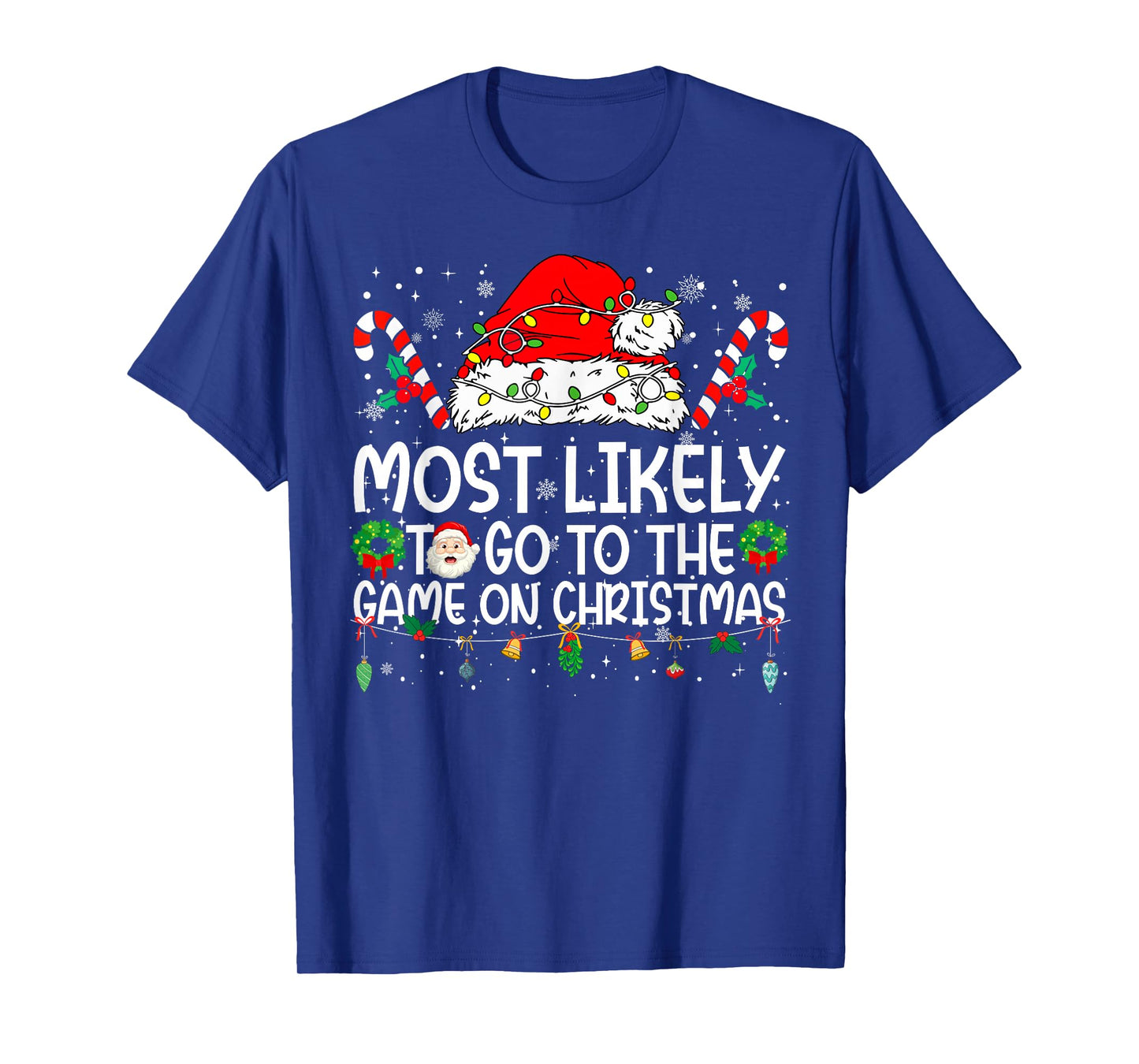 Most Likely to Go to The Gym On Christmas Family Christmas T-Shirt