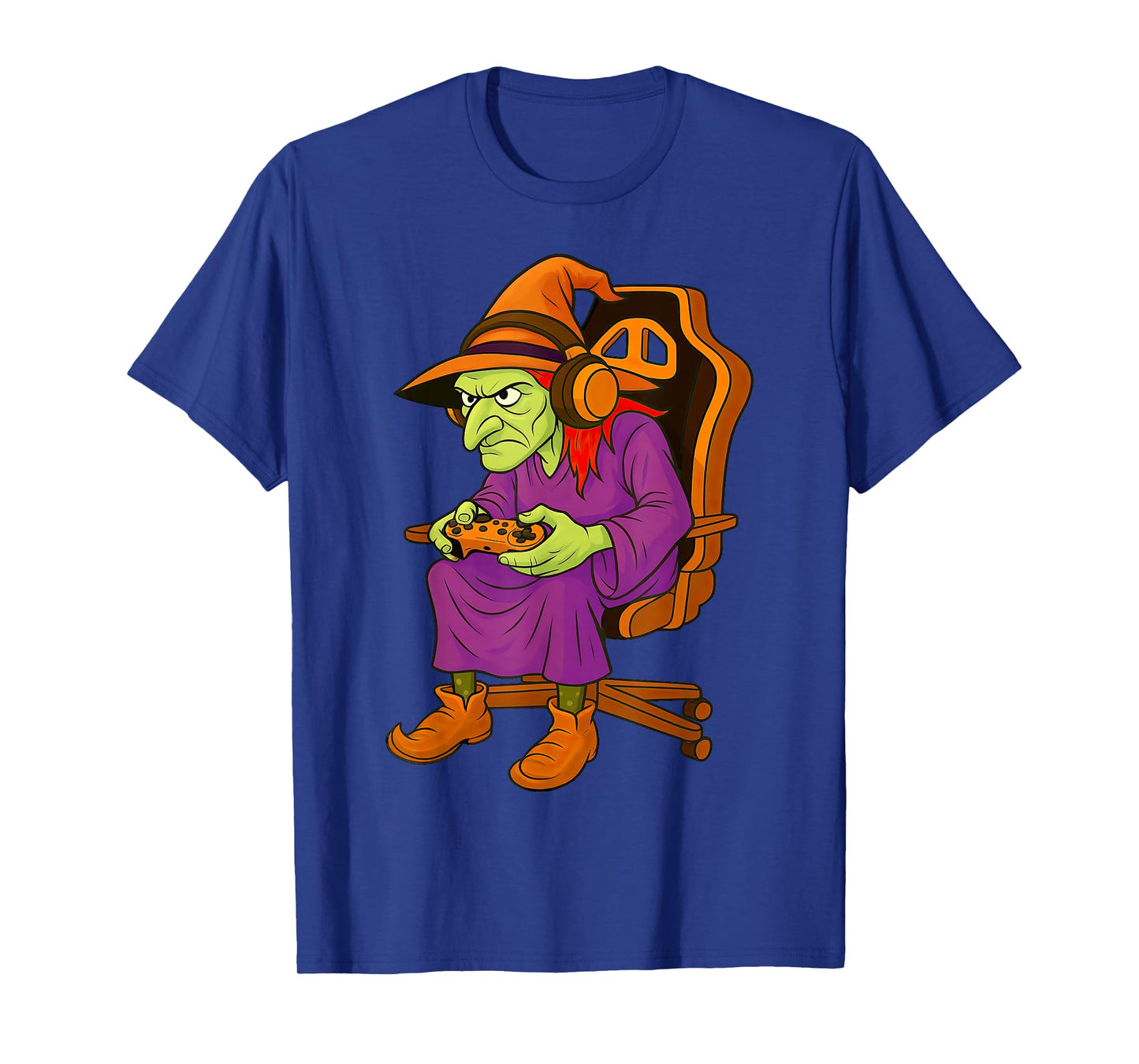 Halloween Witch Gamer Gaming Video Game Boys Girls Kids T-Shirt