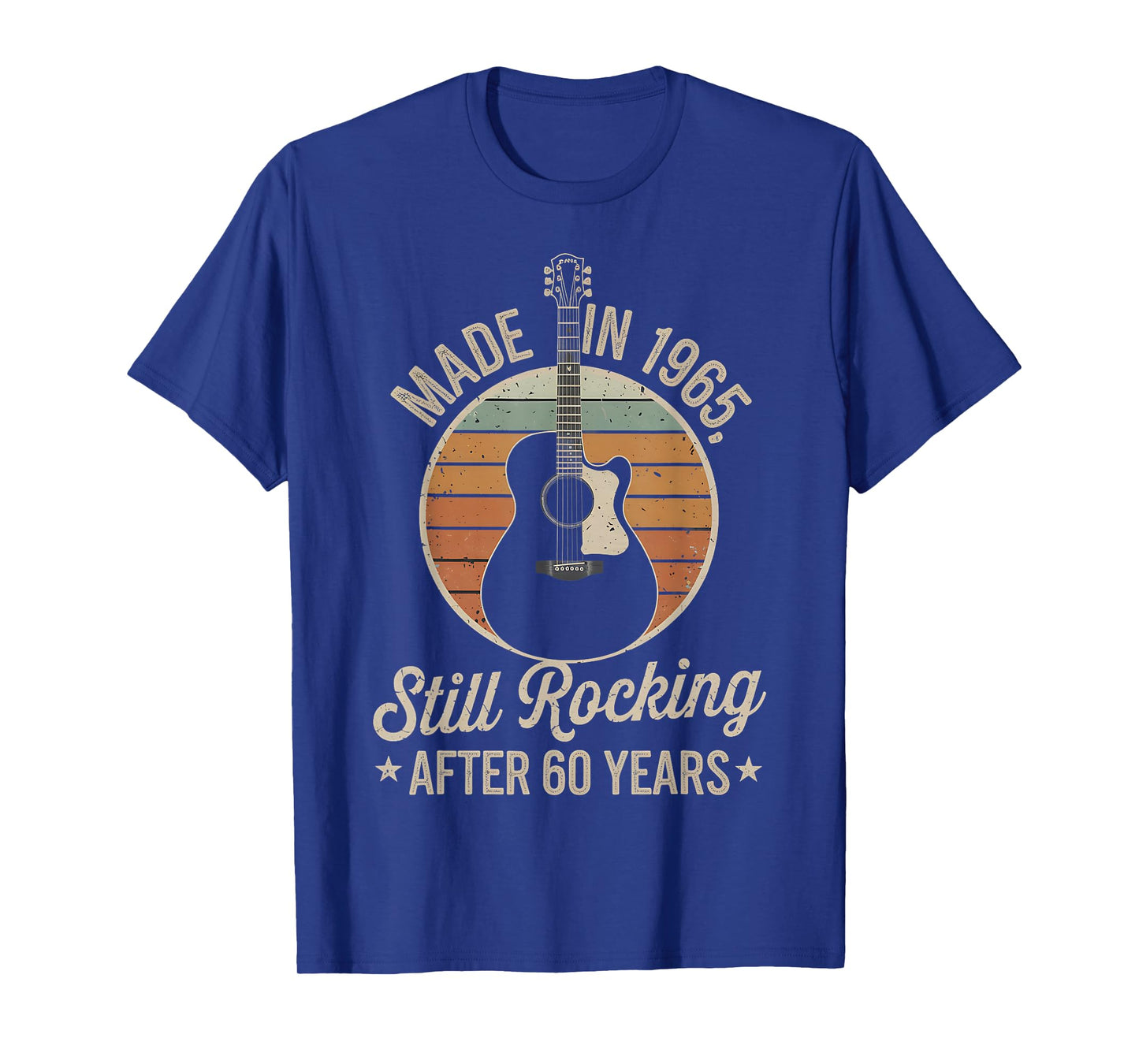 Made in 1965 Still Rocking After 60 Years Retro Guitar T-Shirt