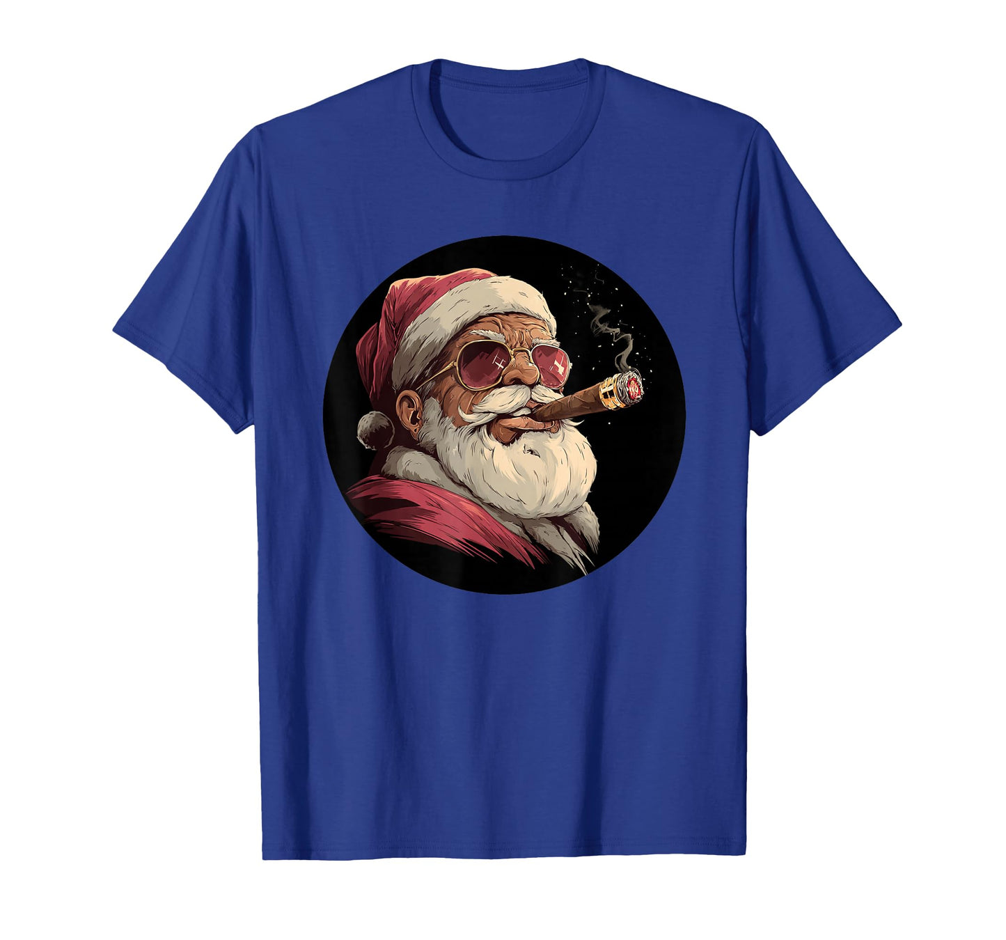 Cigar Santa Claus Look for Smoking Christmas T-Shirt