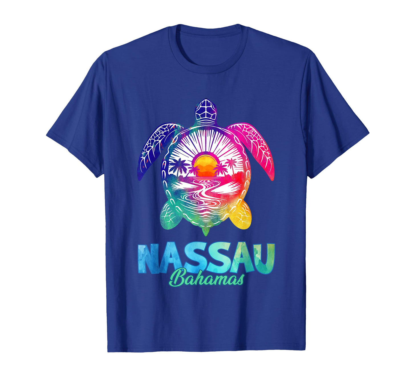 Nassau Tie Dye Sea Turtle T-Shirt Bahamas Beach Vacation T-Shirt