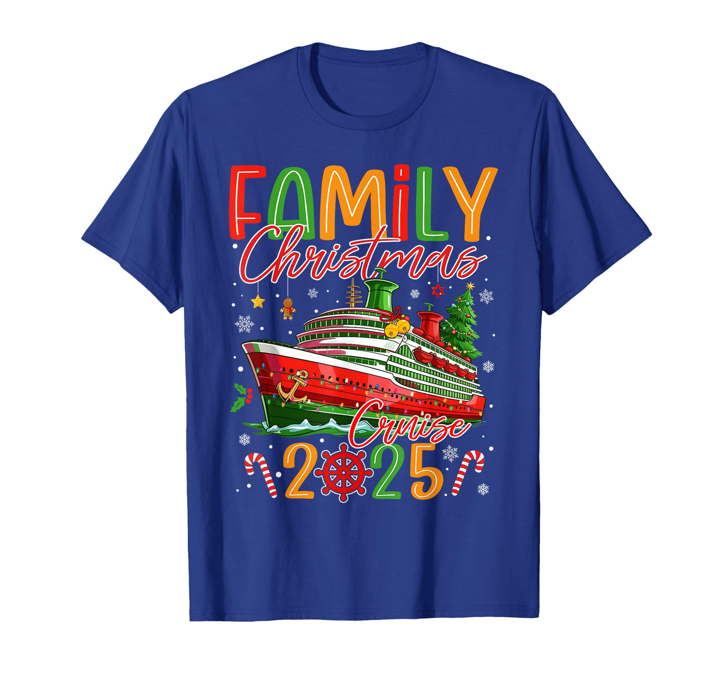 Family Christmas Cruise 2025 Matching Family Cruise Holiday T-Shirt