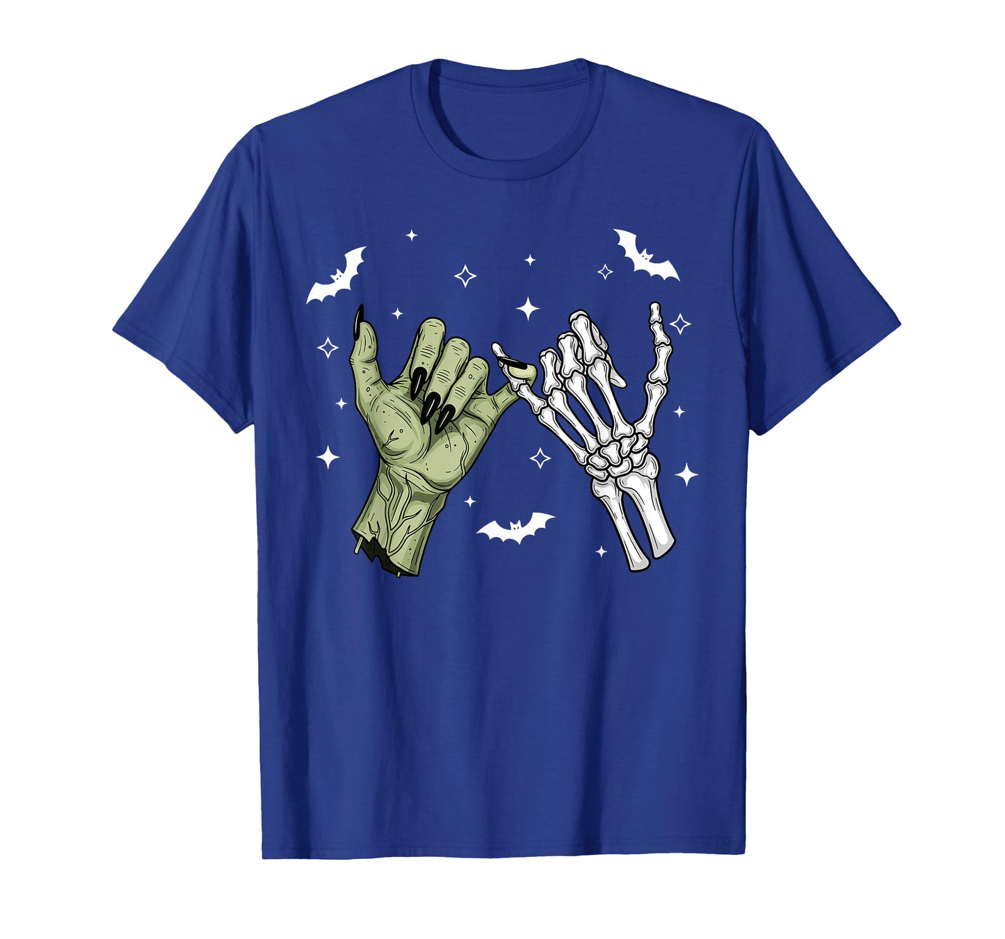 Funny Halloween Witch Skeleton Hand T-Shirt