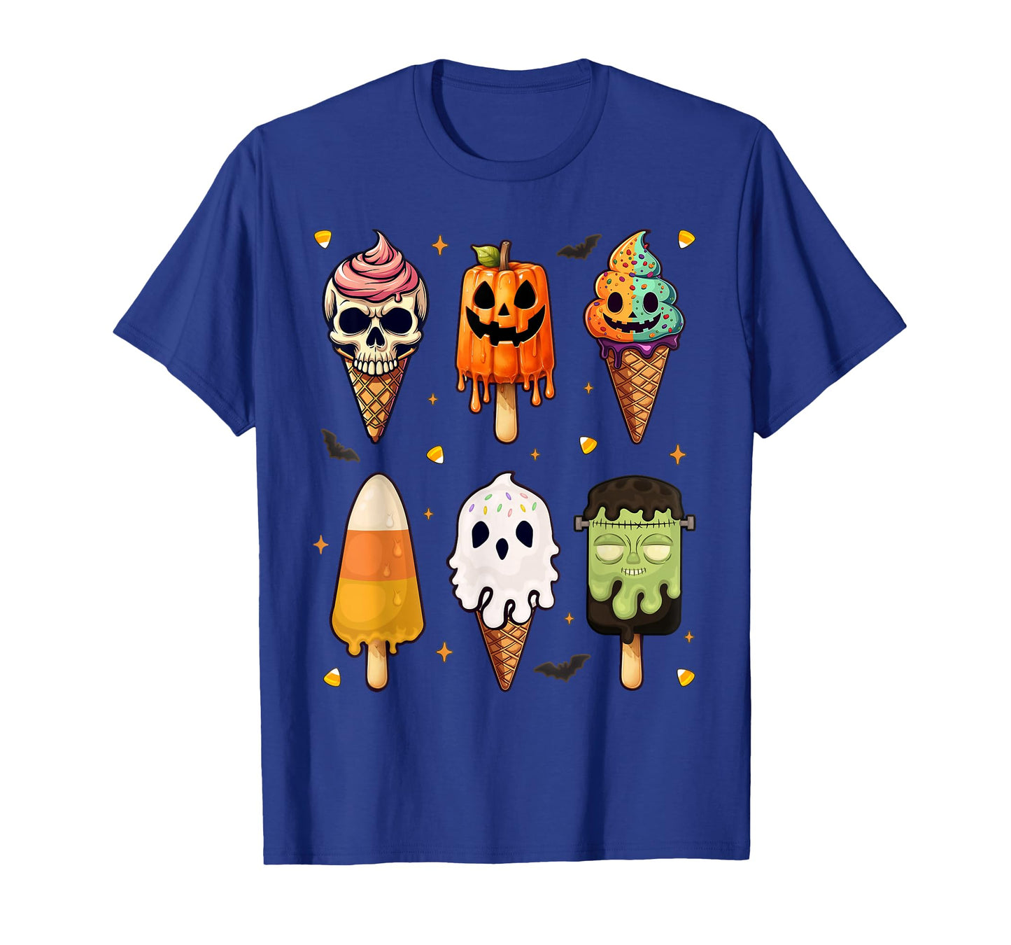 Horror Design Popsicle Halloween Ice Cream Funny T-Shirt