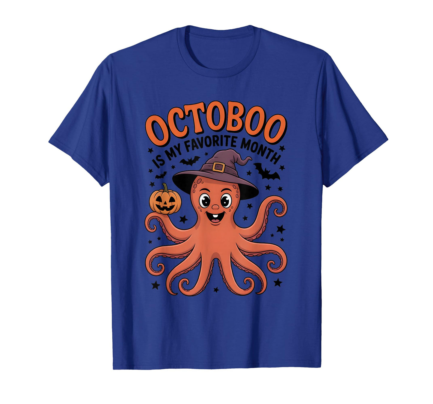 Octoboo is My Favorite Month Funny Halloween Octopus T-Shirt