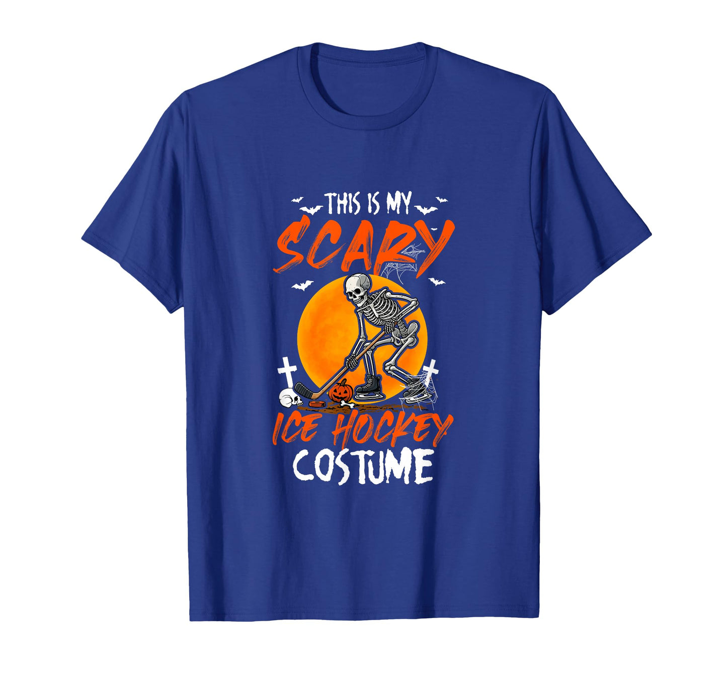 My Scary Ice Hockey Costume Skeleton Halloween Player Team T-Shirt