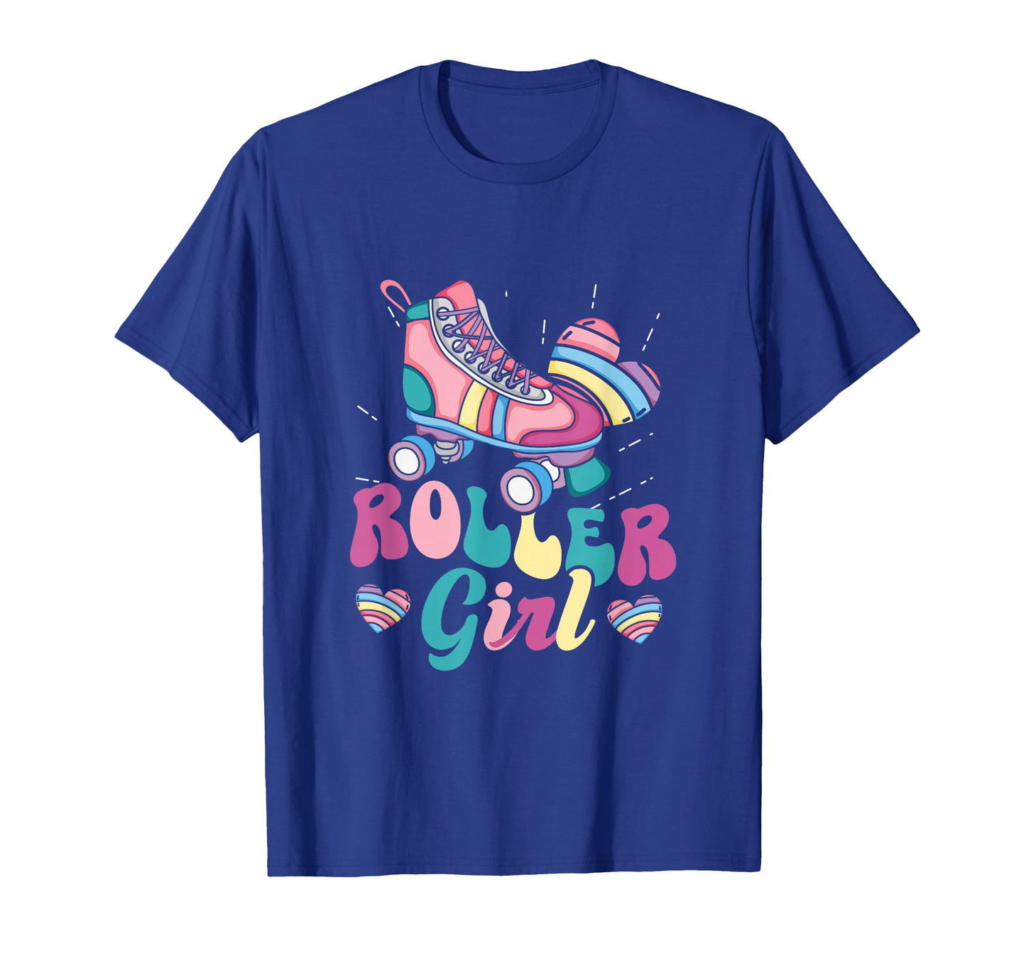 Roller Girl Skater Skating Retro Vintage 70s 80s 90s Skates T-Shirt