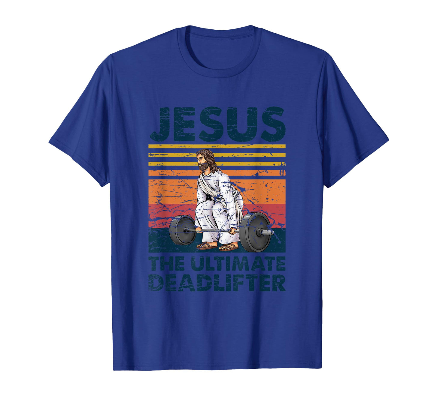 Funny Christian Gym Vintage Jesus The Ultimate Deadlifter T-Shirt