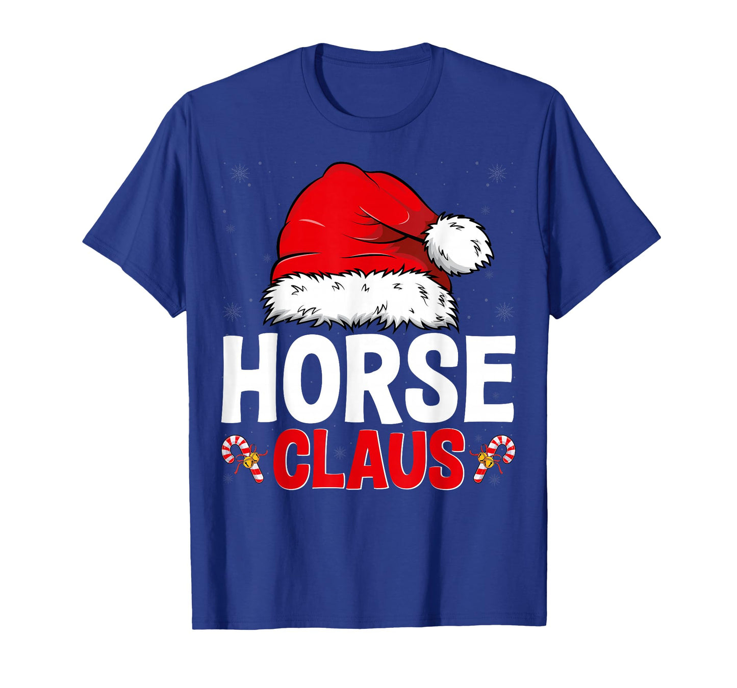 Horse Claus - Horse Lover Men Women Santa Hat Christmas T-Shirt