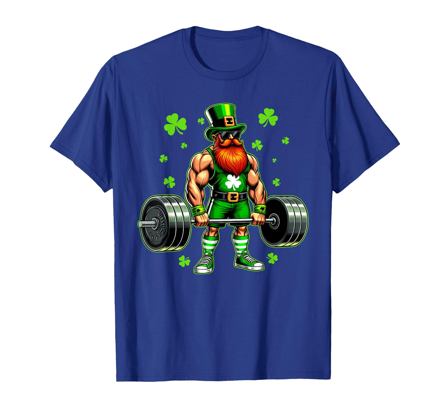 St Patricks Day Workout Weightlifting Saint Paddys Gym Men T-Shirt
