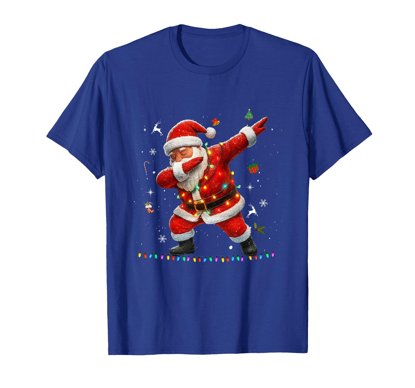 Dabbing Santa Claus Light Christmas Boys Men Funny Xmas Dab T-Shirt