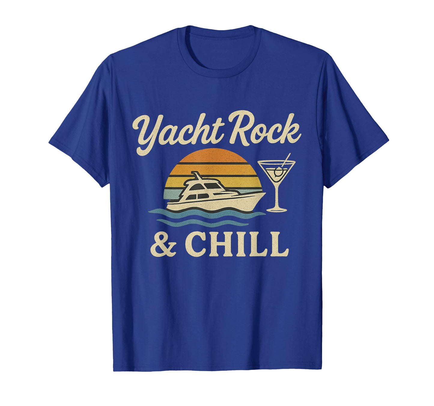 Yacht Rock and Chill - Soft Rock Music Vintage Sunset T-Shirt