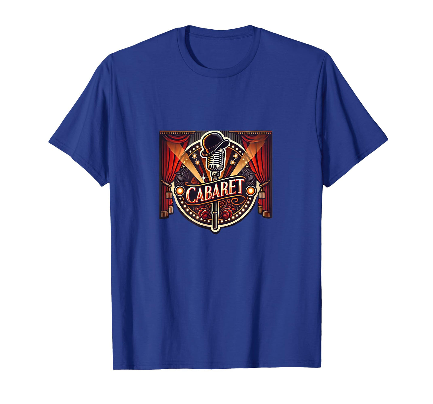 Stage Notes Cabaret Musical Theatre T-Shirt - Unisex Adults - Black - Small - Short Sleeve - Retro Casual - Cabaret Theme