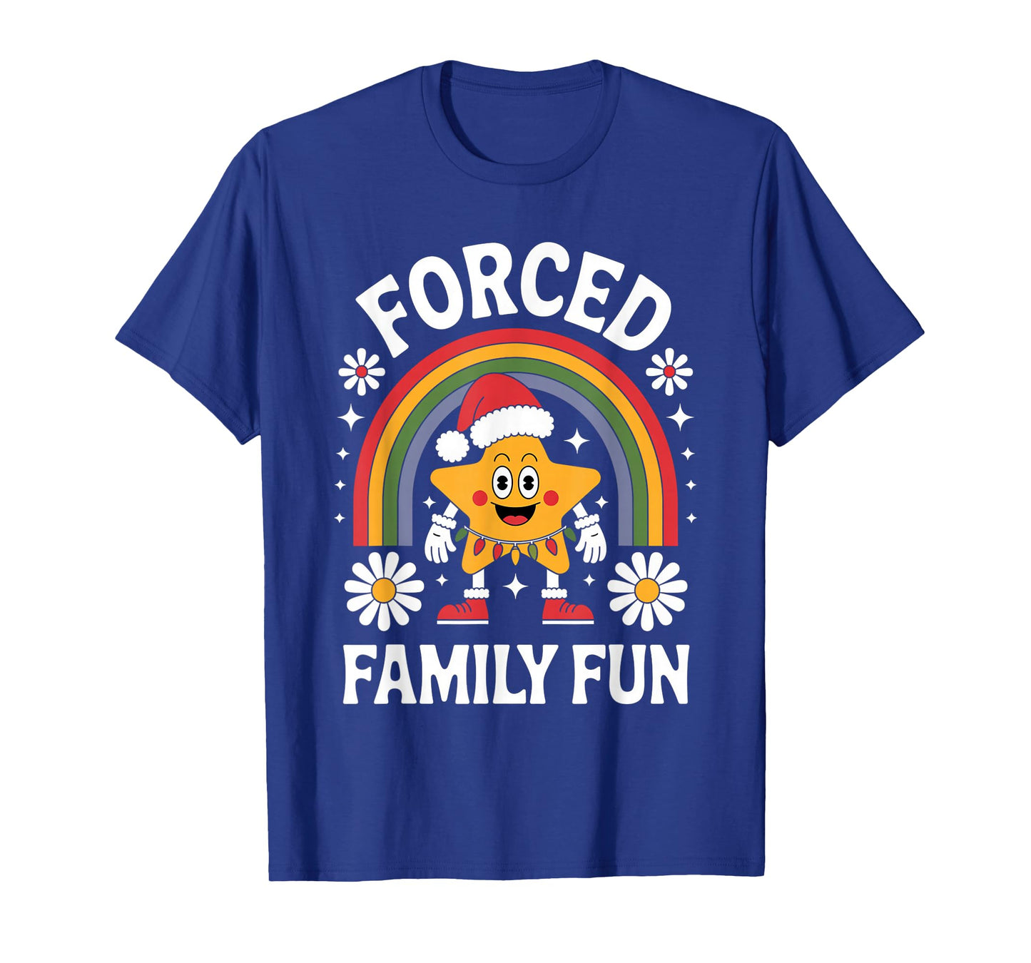 Forced Family Fun T Shirt Funny Sarcastic Christmas Tee T-Shirt