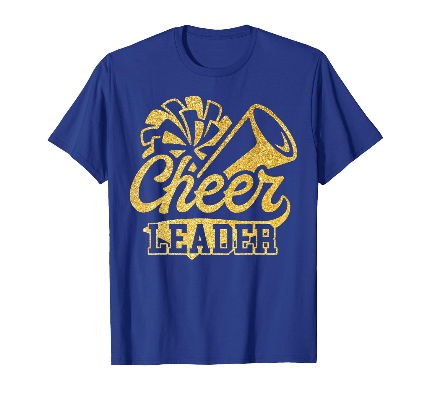 Cheer Leader Era Youth Cheerleader Cheerleading Black Gold T-Shirt