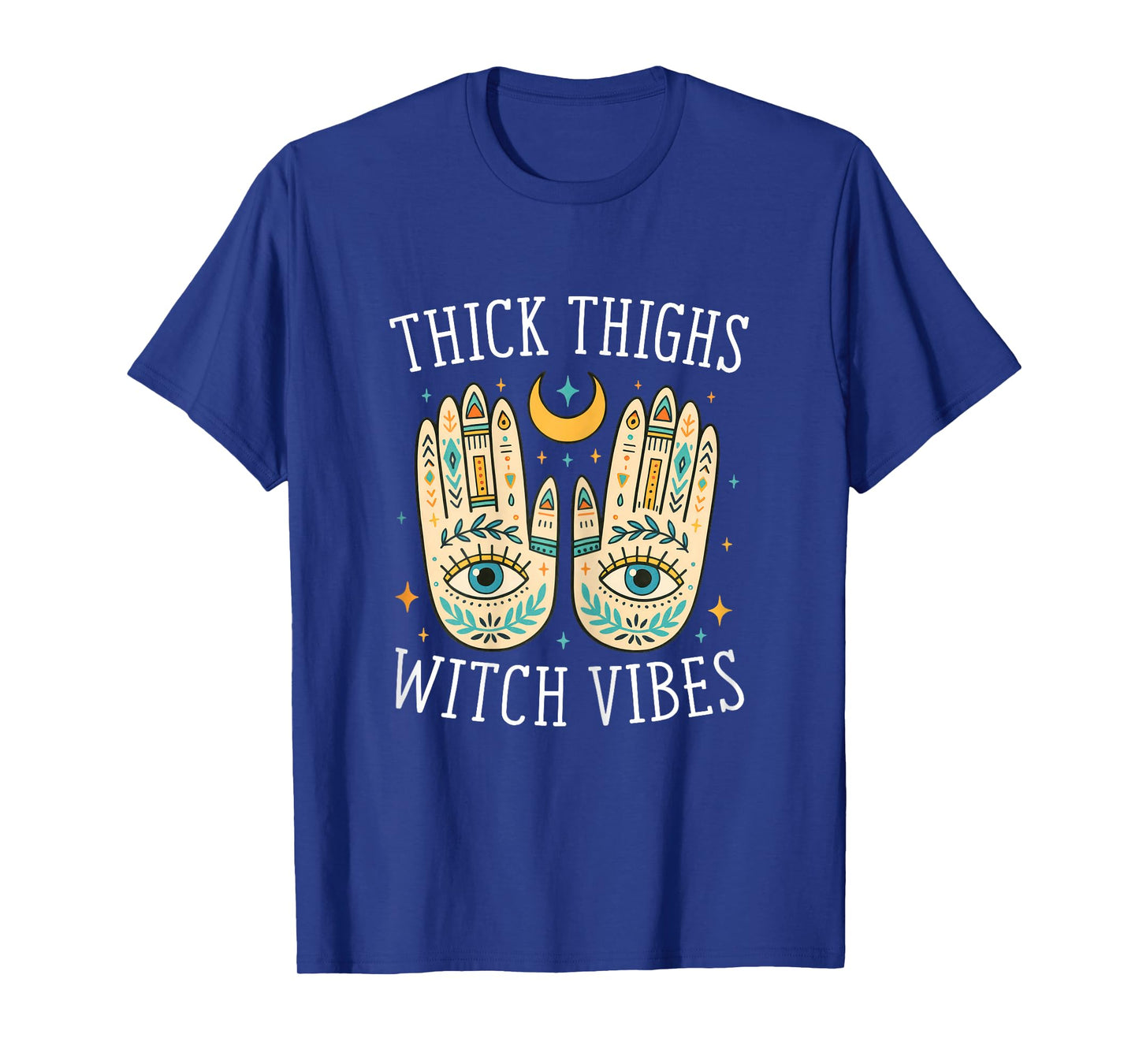 Thick Thighs Witch Vibes Funny Witchy Aesthetic Halloween T-Shirt