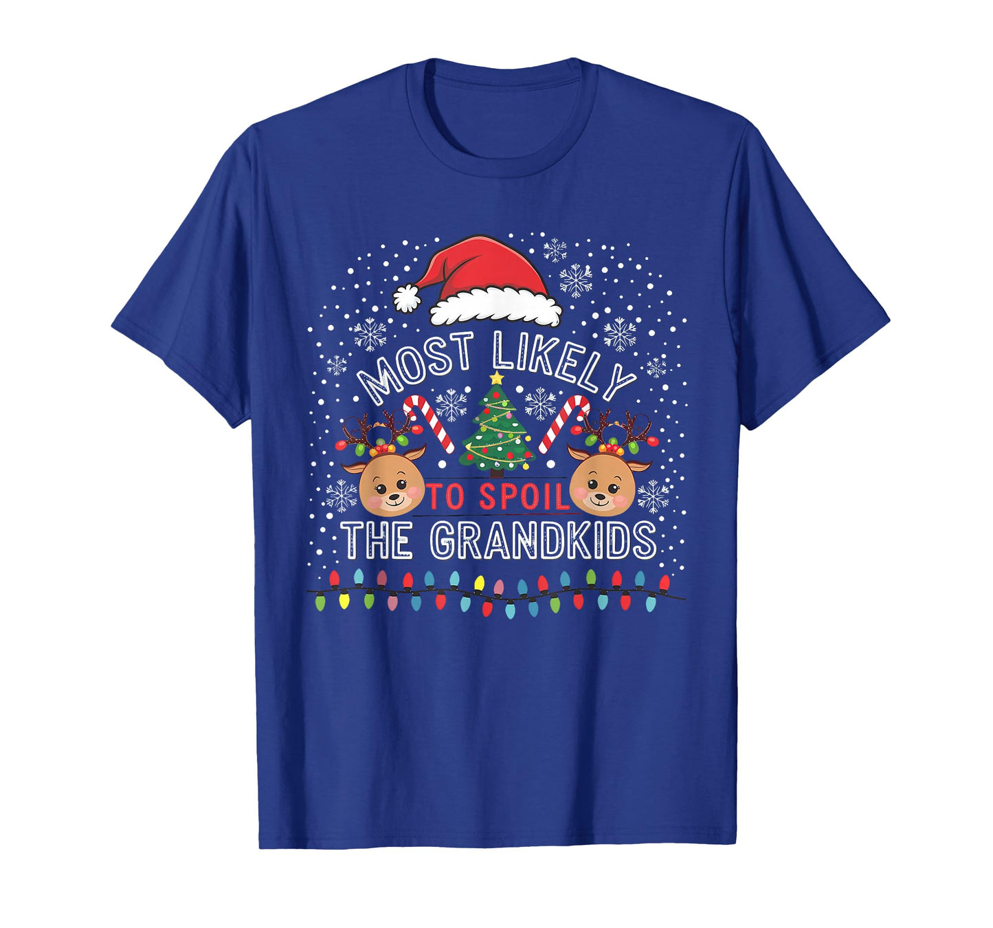 Most Likely to Spoil The Grandkids Christmas Party Funny T-Shirt