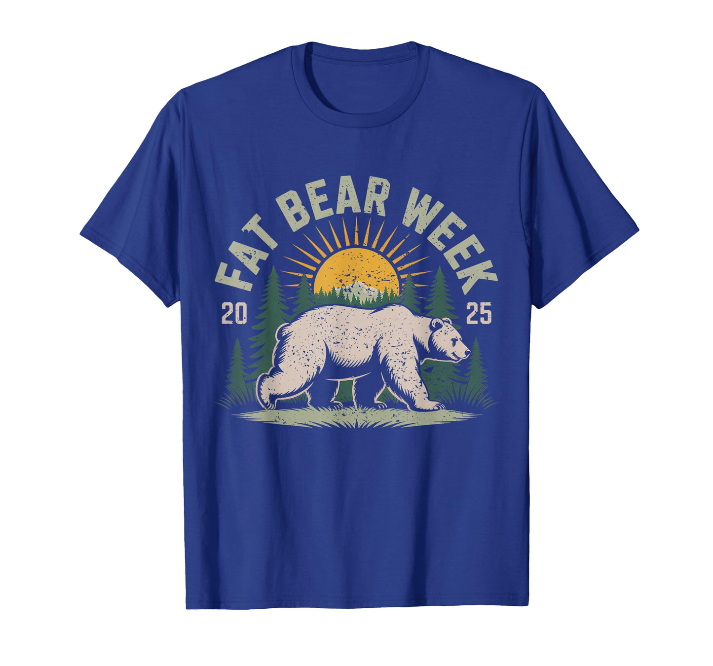 Fat Bear Week Vintage Retro Grizzly Bear Retro T-Shirt