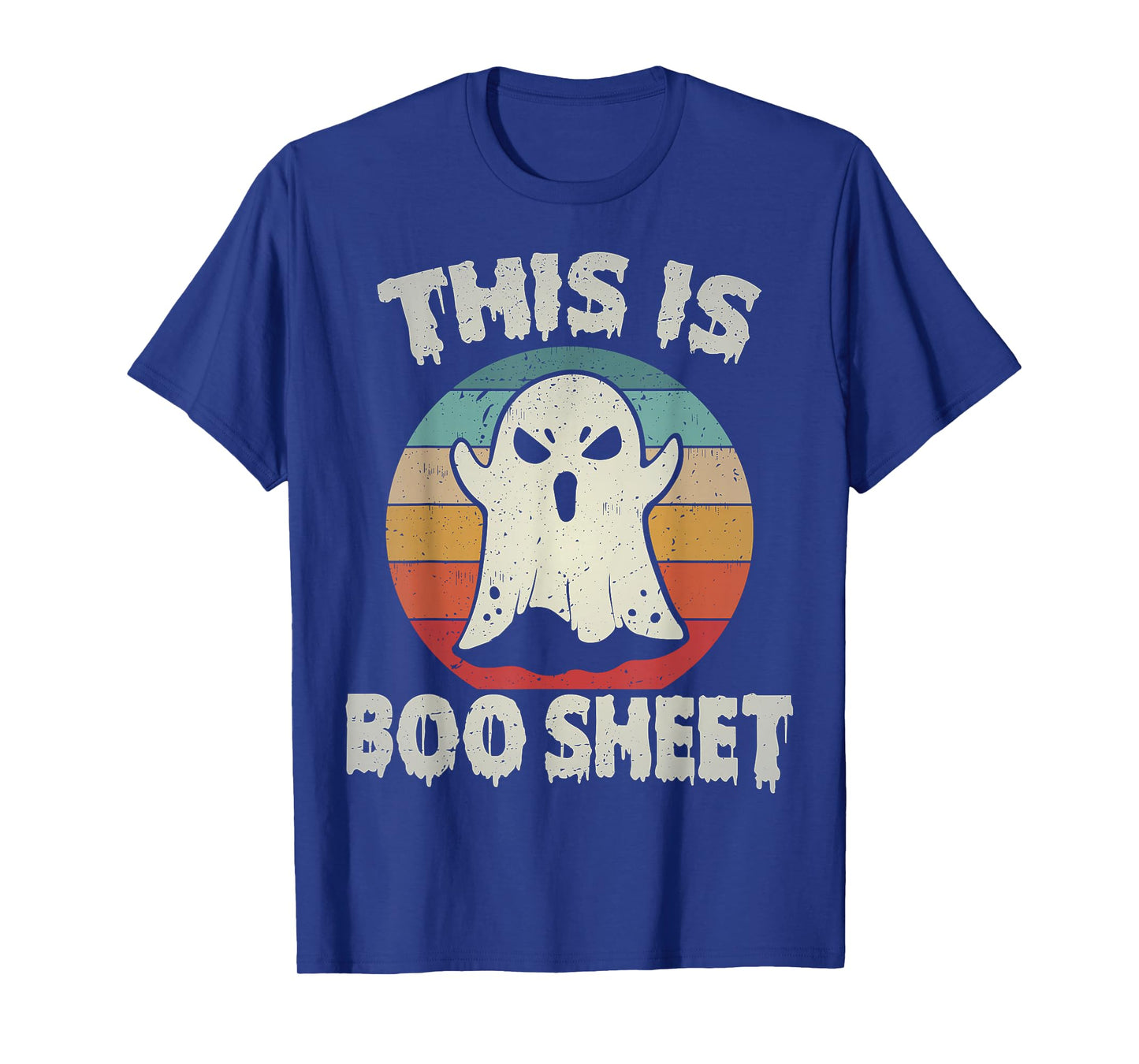 This is Boo Sheet Ghost Retro Halloween Costume Men Women T-Shirt
