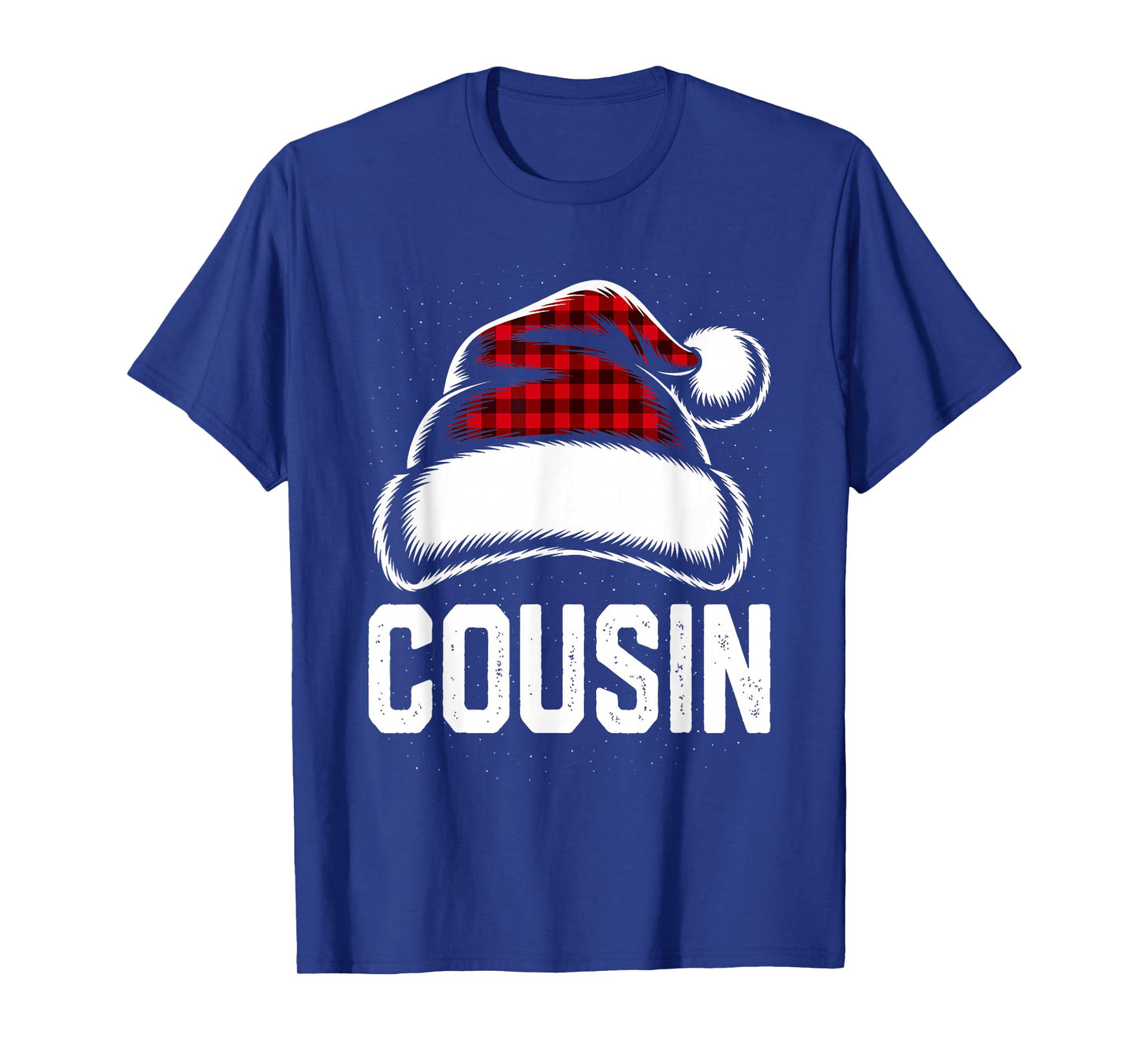 Cousin Santa Red Plaid Christmas Family Matching Pajama Xmas T-Shirt