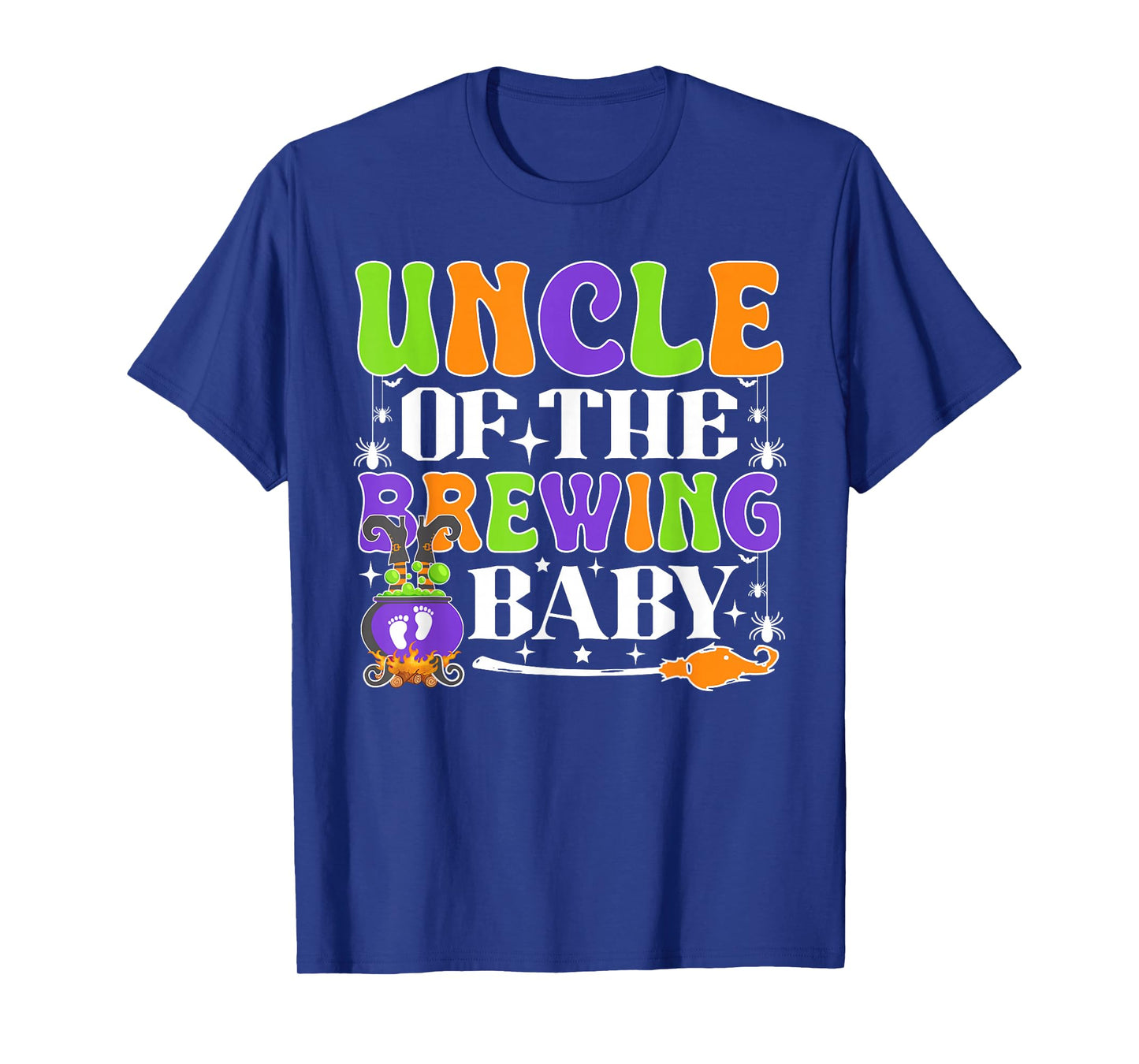 Uncle of The Brewing Baby Halloween Witch Baby Shower T-Shirt