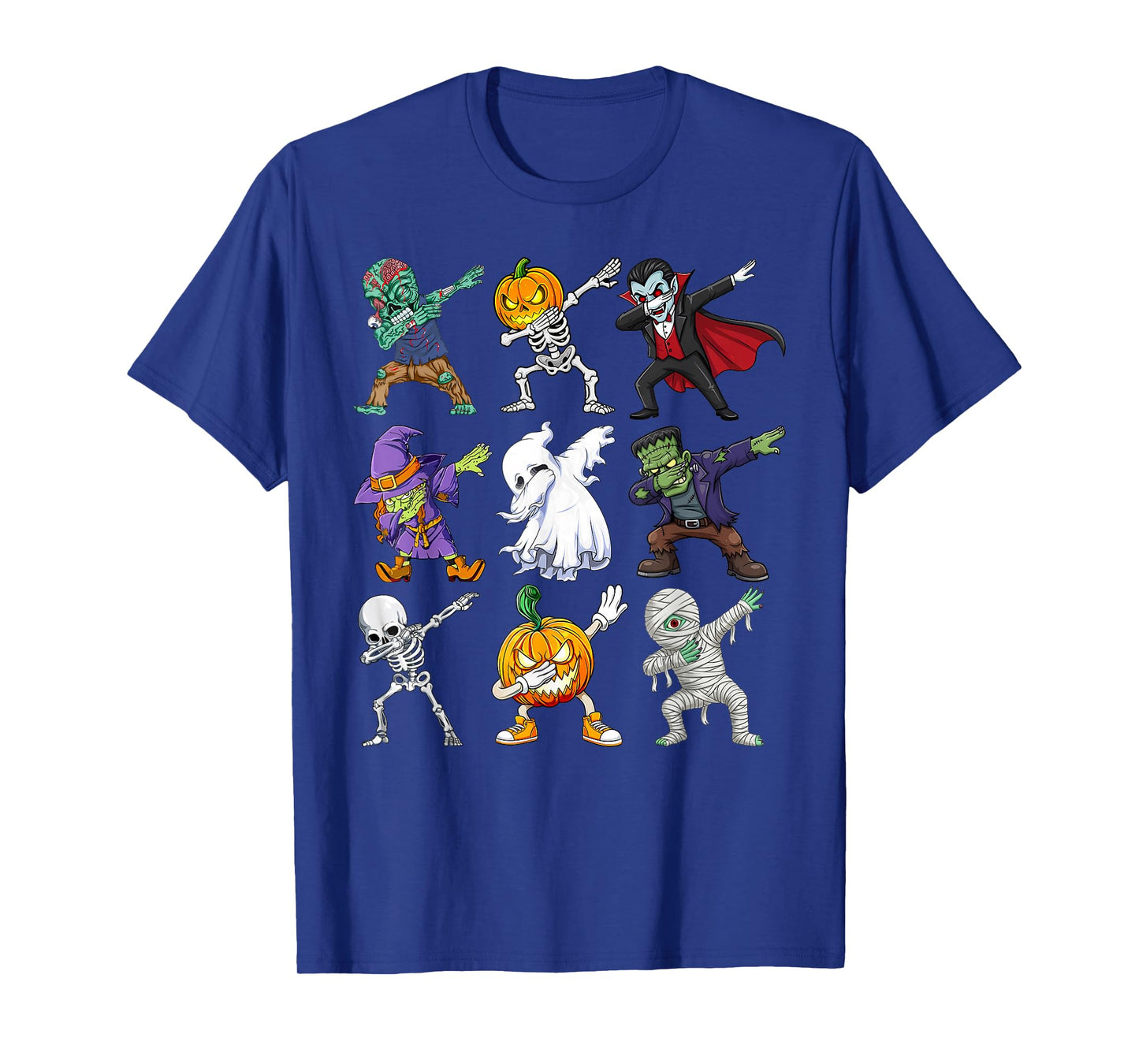 Dabbing Halloween Shirt Skeleton Zombie Scary Pumpkin Mummy T-Shirt