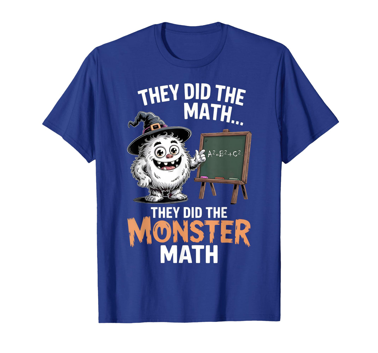 Funny Monster Math Teacher Halloween Yeti Costume T-Shirt