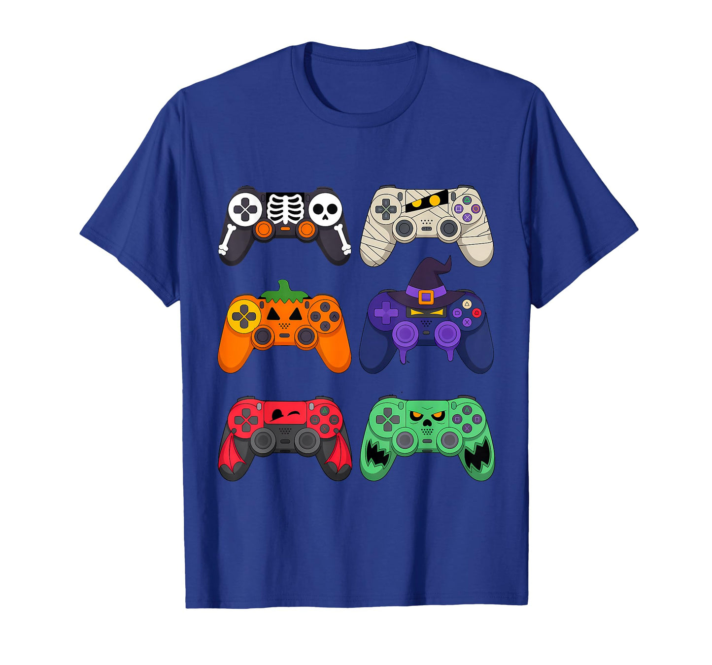 Halloween Gaming Controllers with Monster Faces T-Shirt