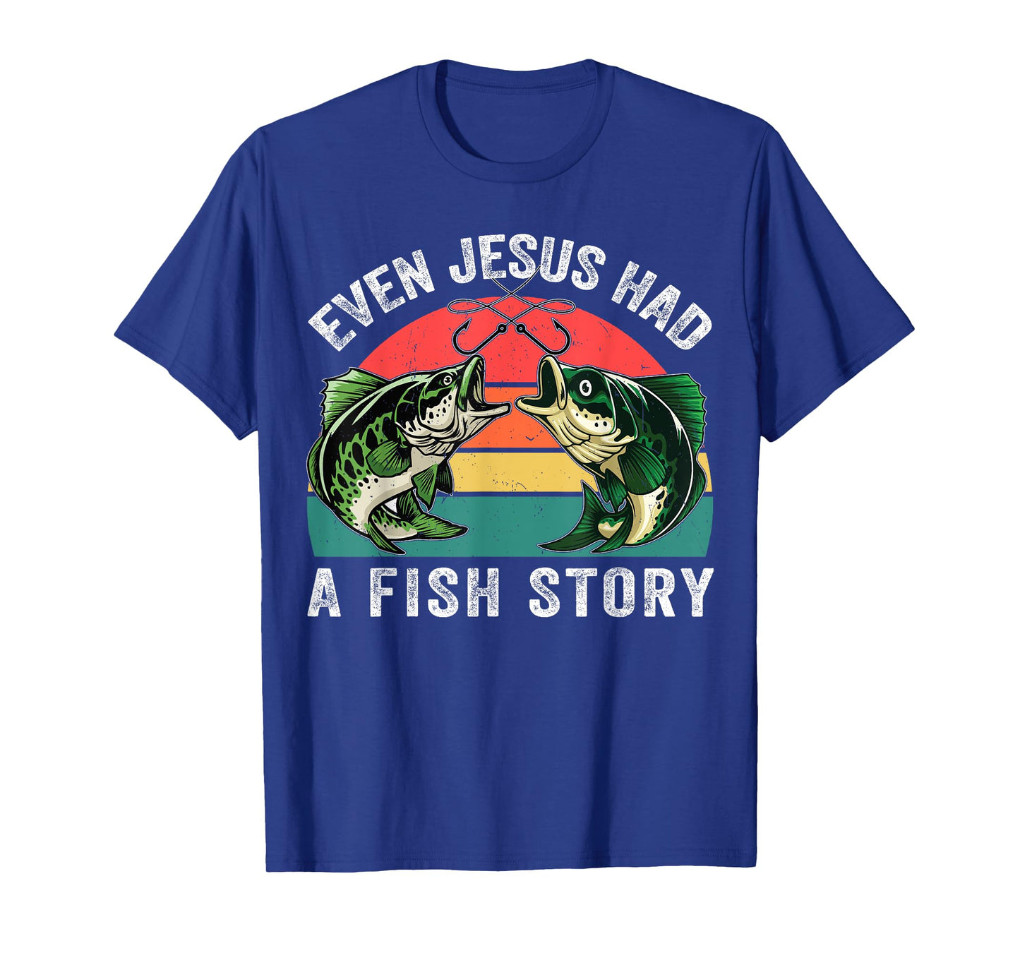 Funny Christian T-shirts Men Even Jesus Had Fish Story Funny T-Shirt