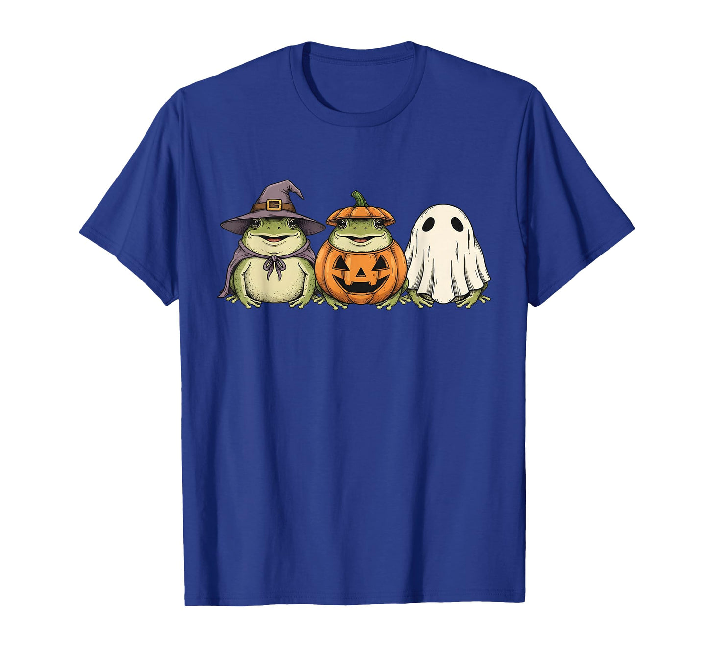 Spooky Ghost Desert Rain Frog Lover Pumpkin Halloween T-Shirt