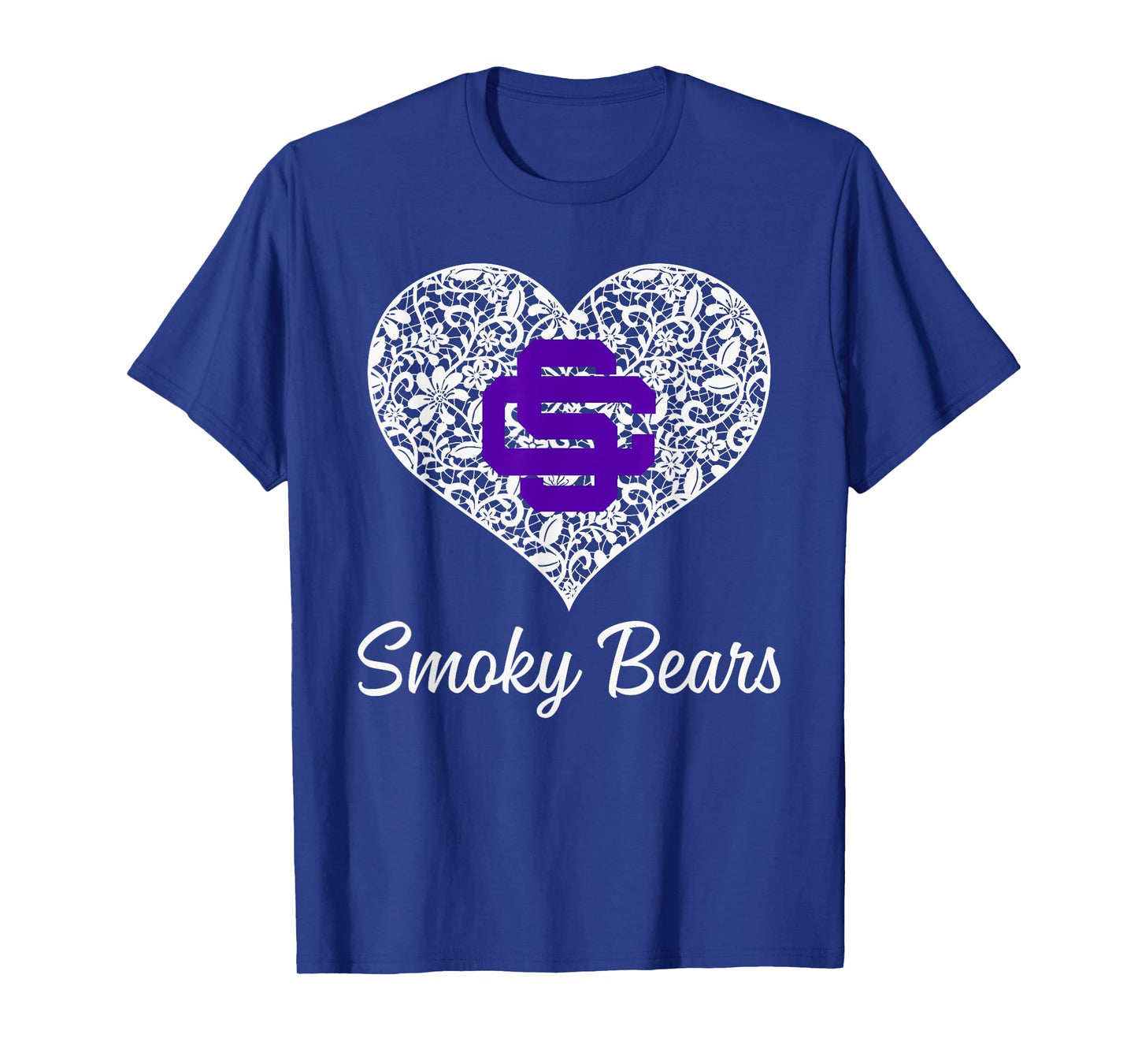 Sevier County Smoky Bears Logo Lace Heart HS T-Shirt