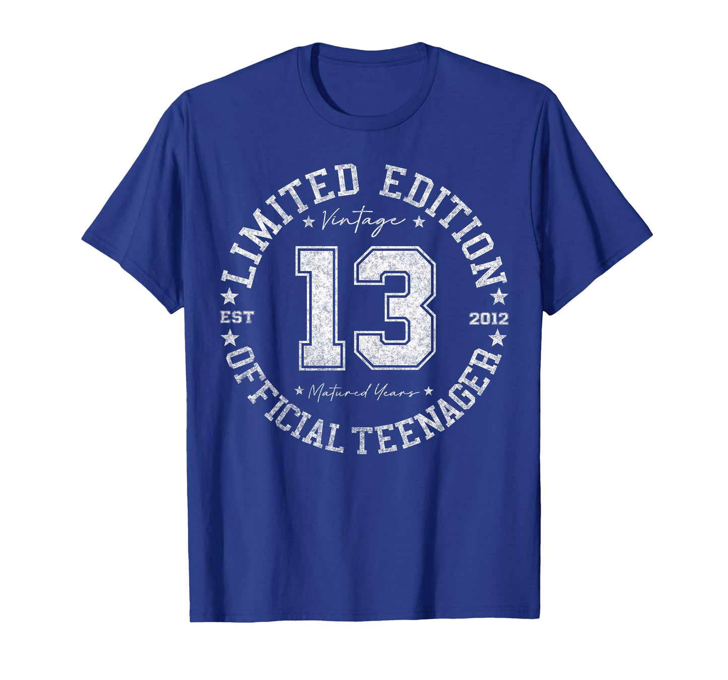 Retro One Of a Kind Shirts For Men Women 2025 Official Teenager 13 Year Old Gifts Vintage 13th Birthday T-Shirt - Unisex-Kids 13-year-olds Black Short Sleeve Crew Neck T-Shirt - Small