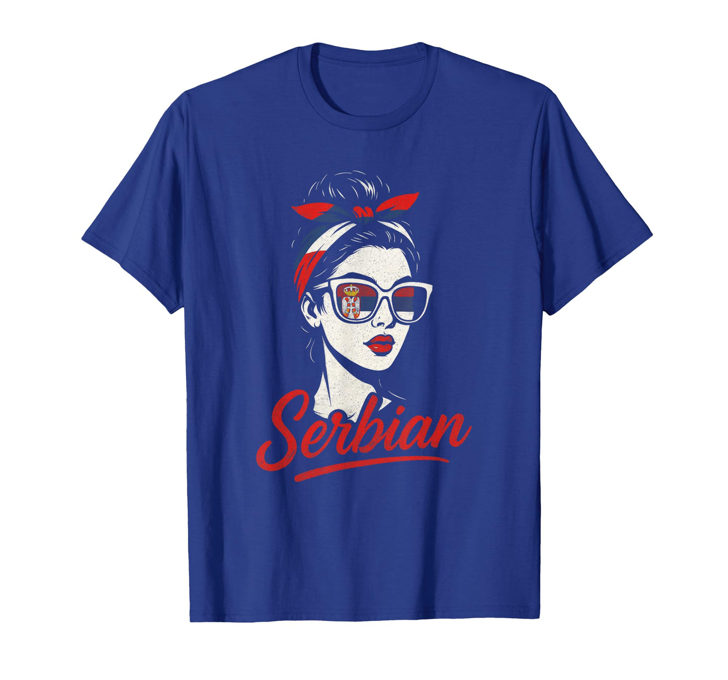 Serbian Culture Woman Vintage Balkan Serbia T-Shirt