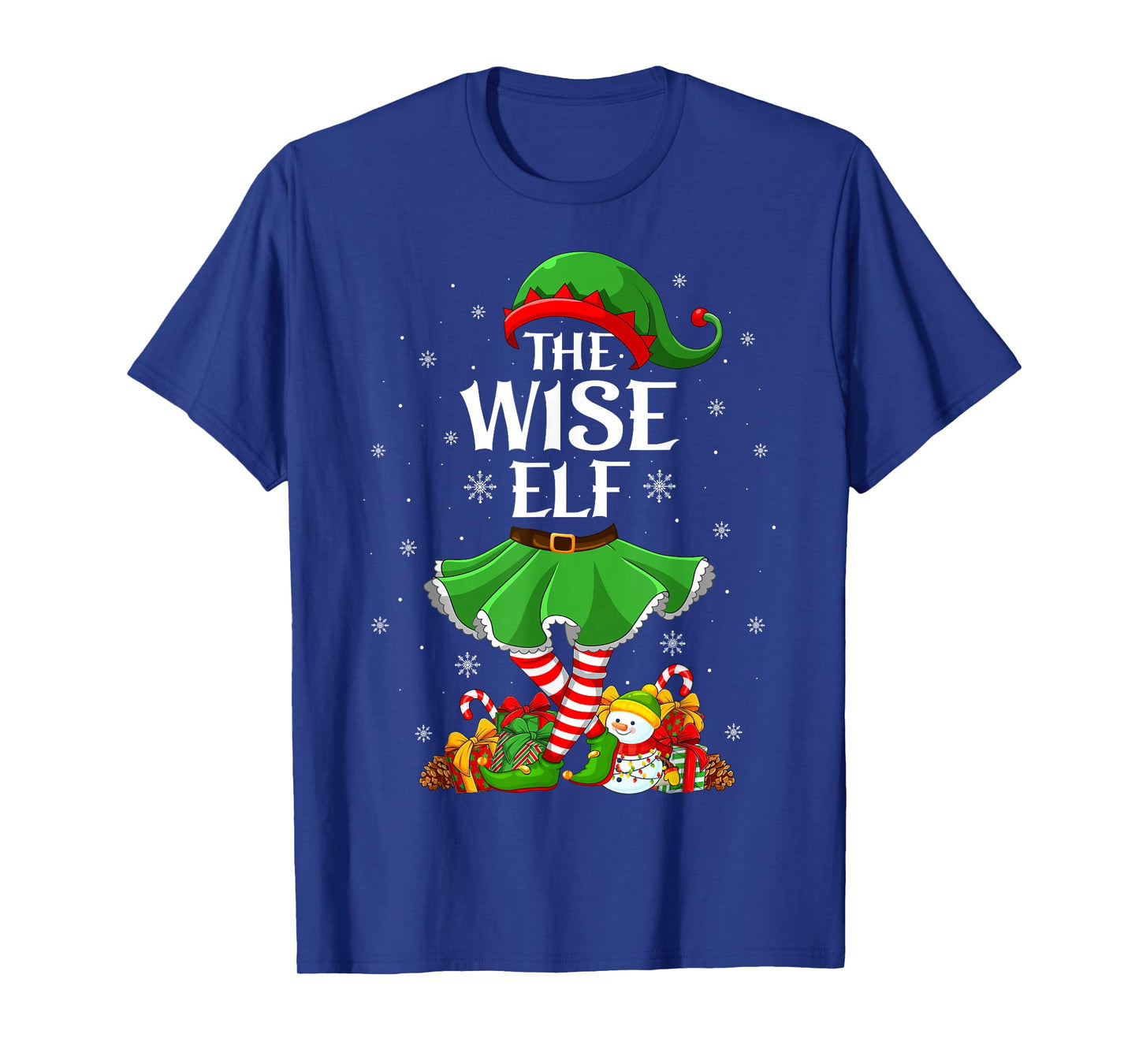 Wise Elf Christmas Family Elf Squad Xmas Girls Women T-Shirt