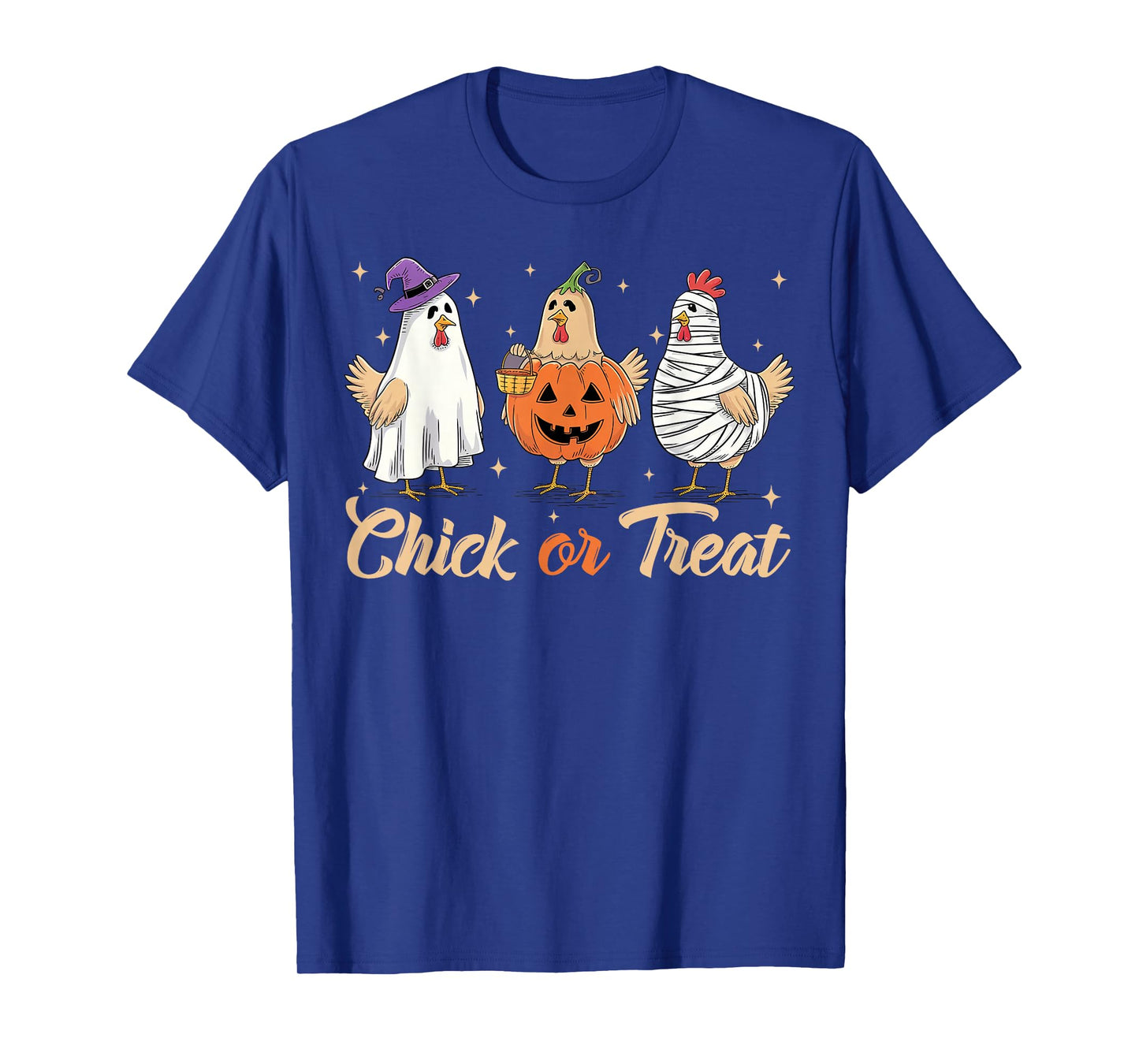 Chick Or Treat Halloween Witch Spooky Chicken T-Shirt