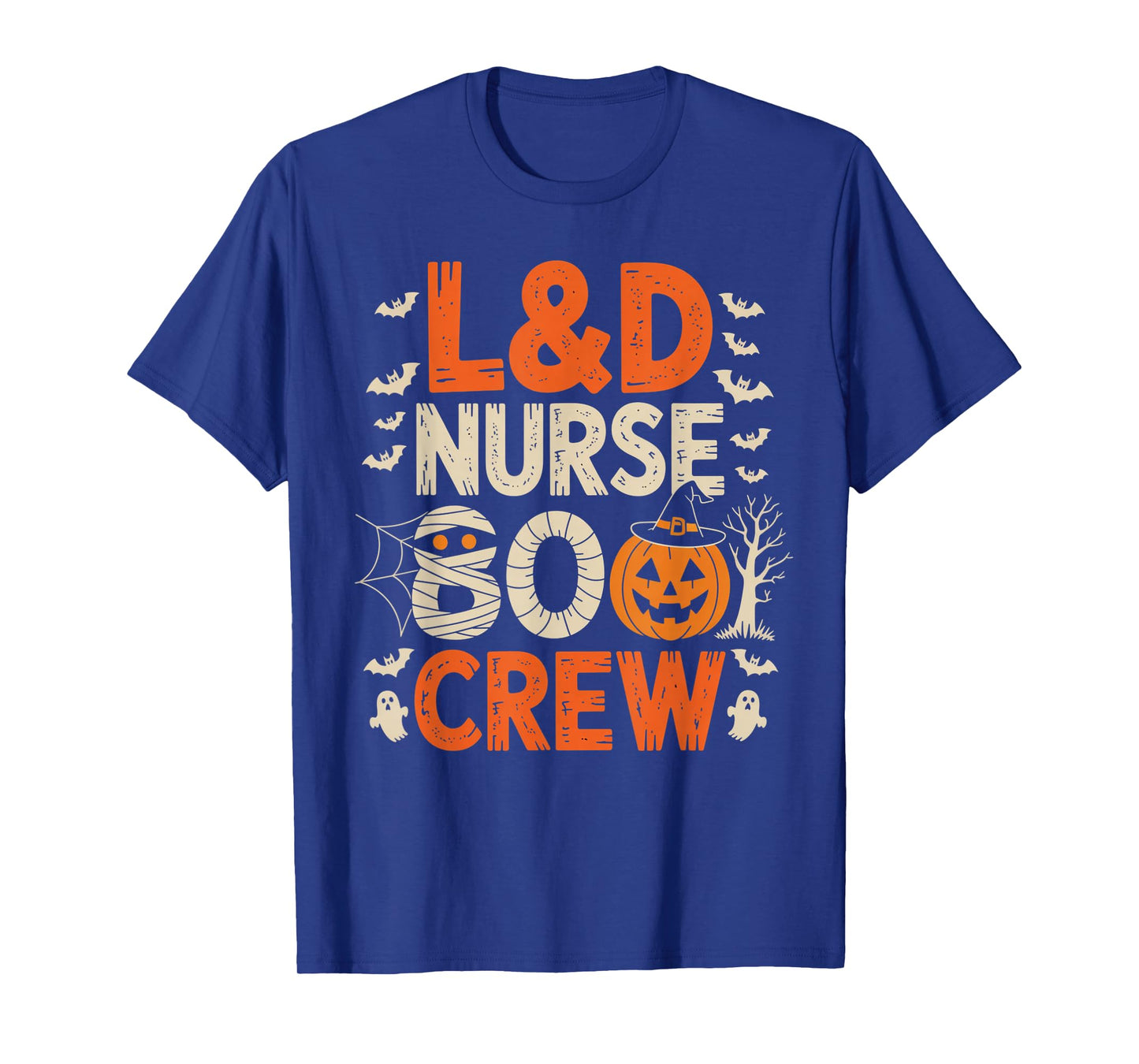 L&D Nurse Boo Crew Spooky Halloween Nurse Outfit T-Shirt