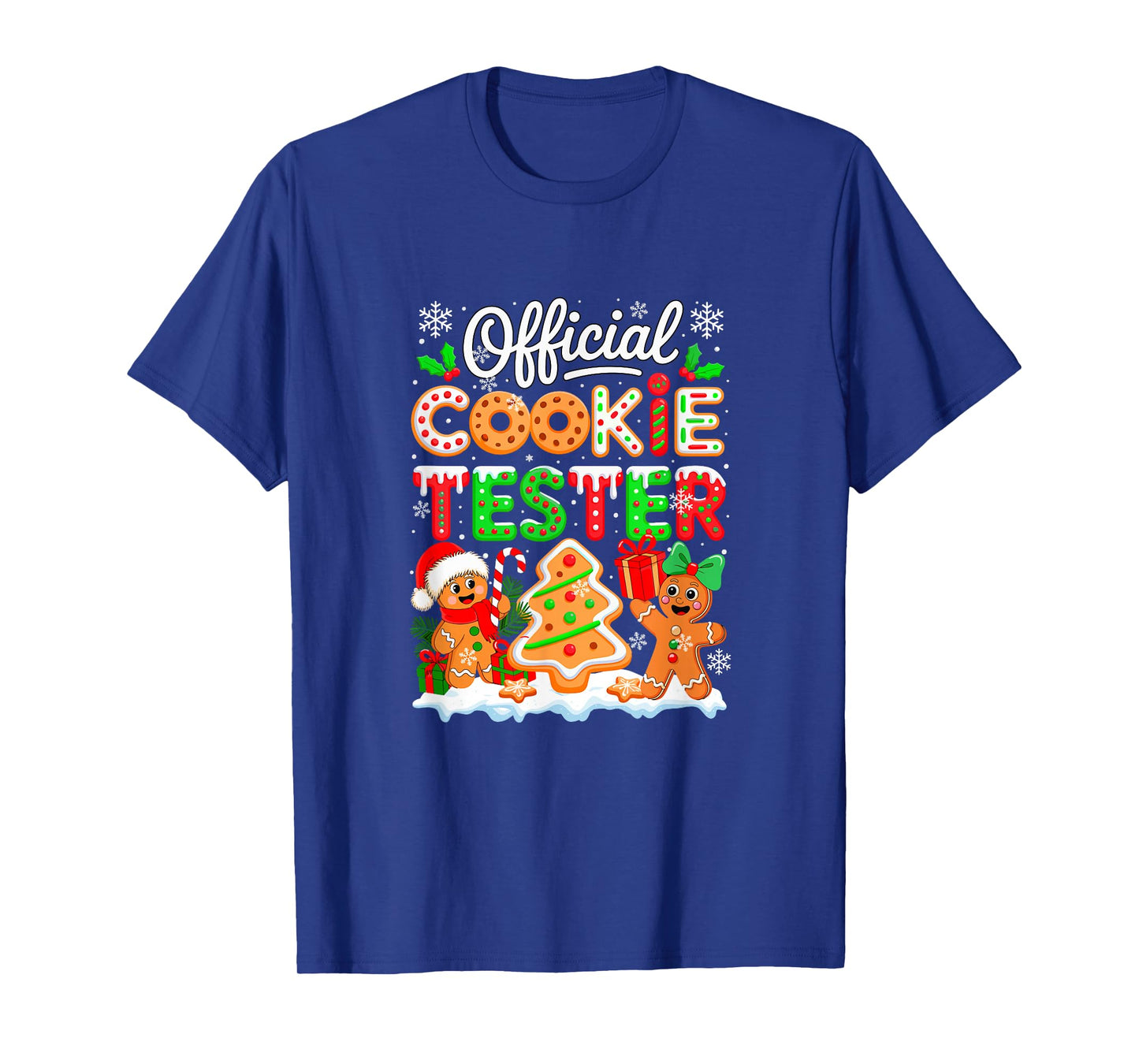 Official Cookie Tester Christmas Baker Baking Gingerbreads T-Shirt