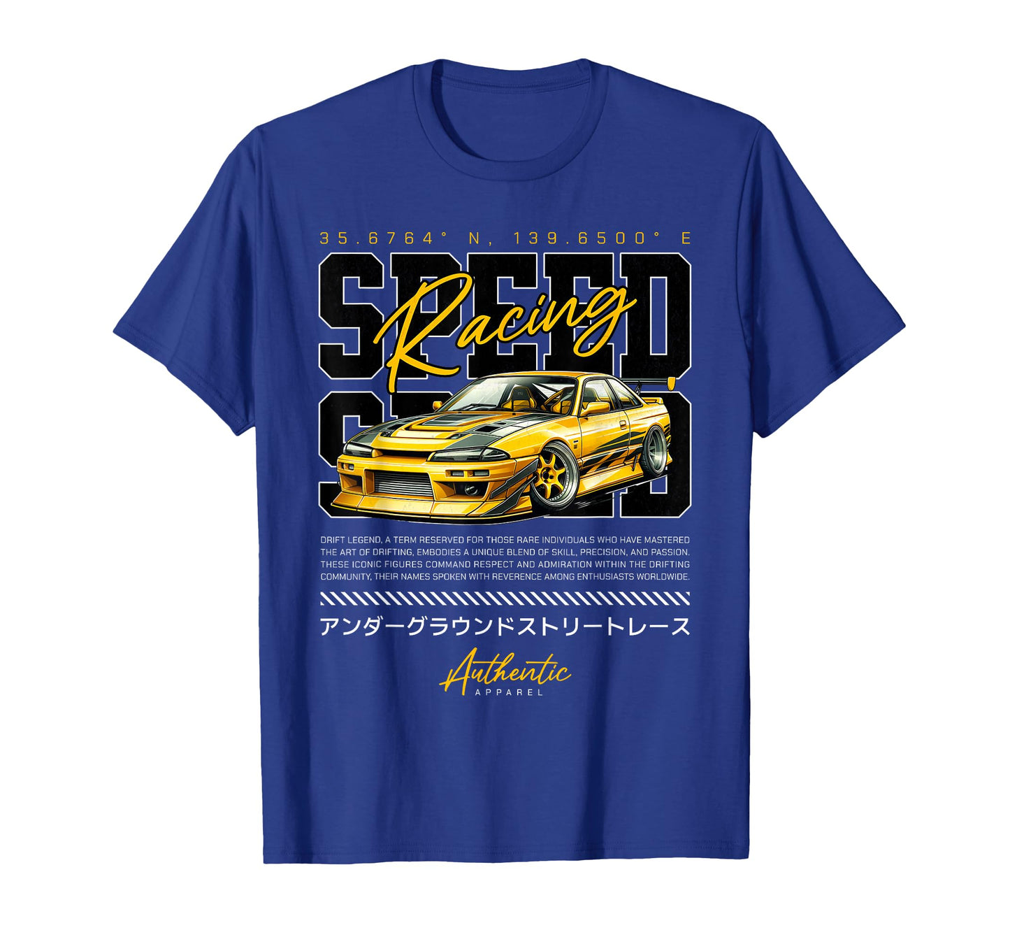 Speed Retro Vintage Japanese JDM Tokyo Japan Drift Race Car T-Shirt