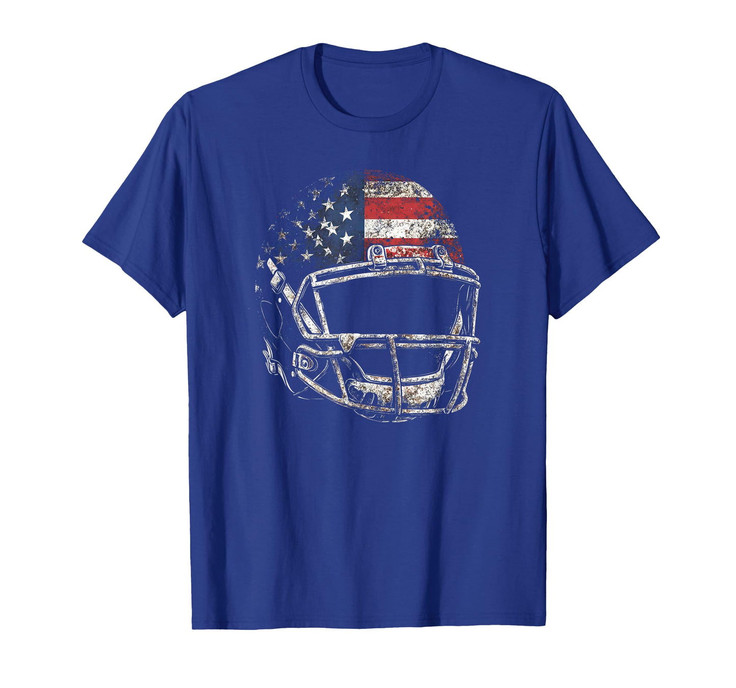 American Football Players Helmet US Flag T-Shirt