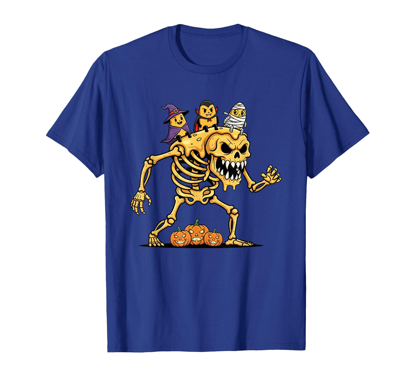 Funny Nacho Skeleton Mummy Witch Halloween Kids Mens Womens T-Shirt