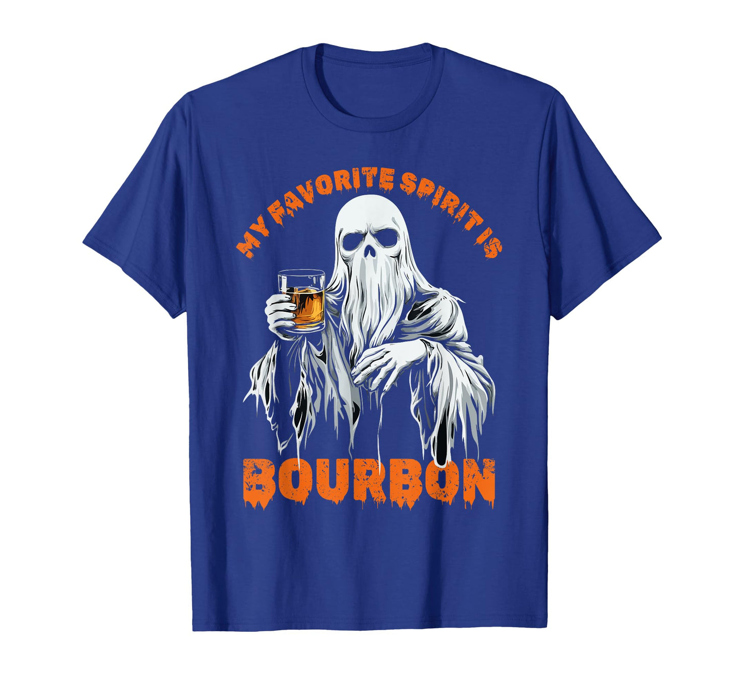 My Favorite Spirit Is Bourbon Halloween Ghost Costume T-Shirt