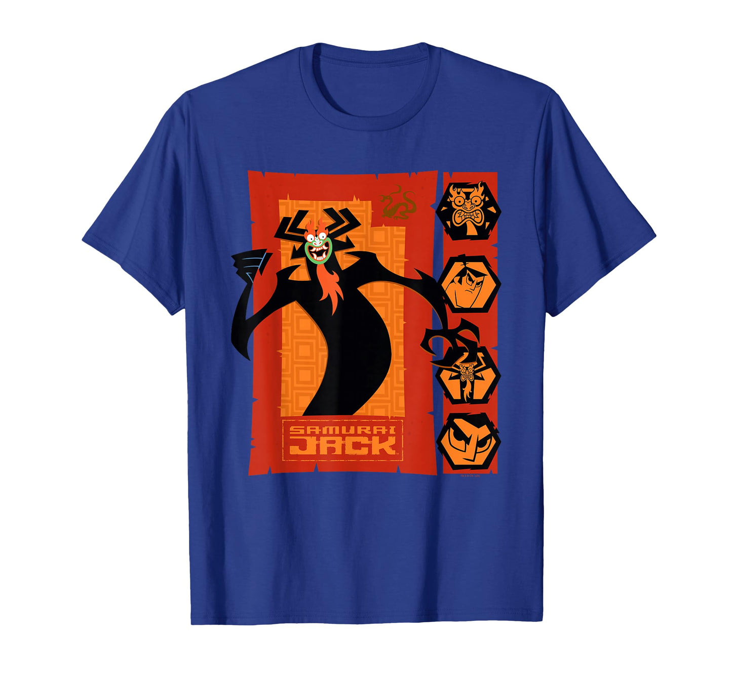 Samurai Jack Aku Close-Up Moods Cartoon T-Shirt