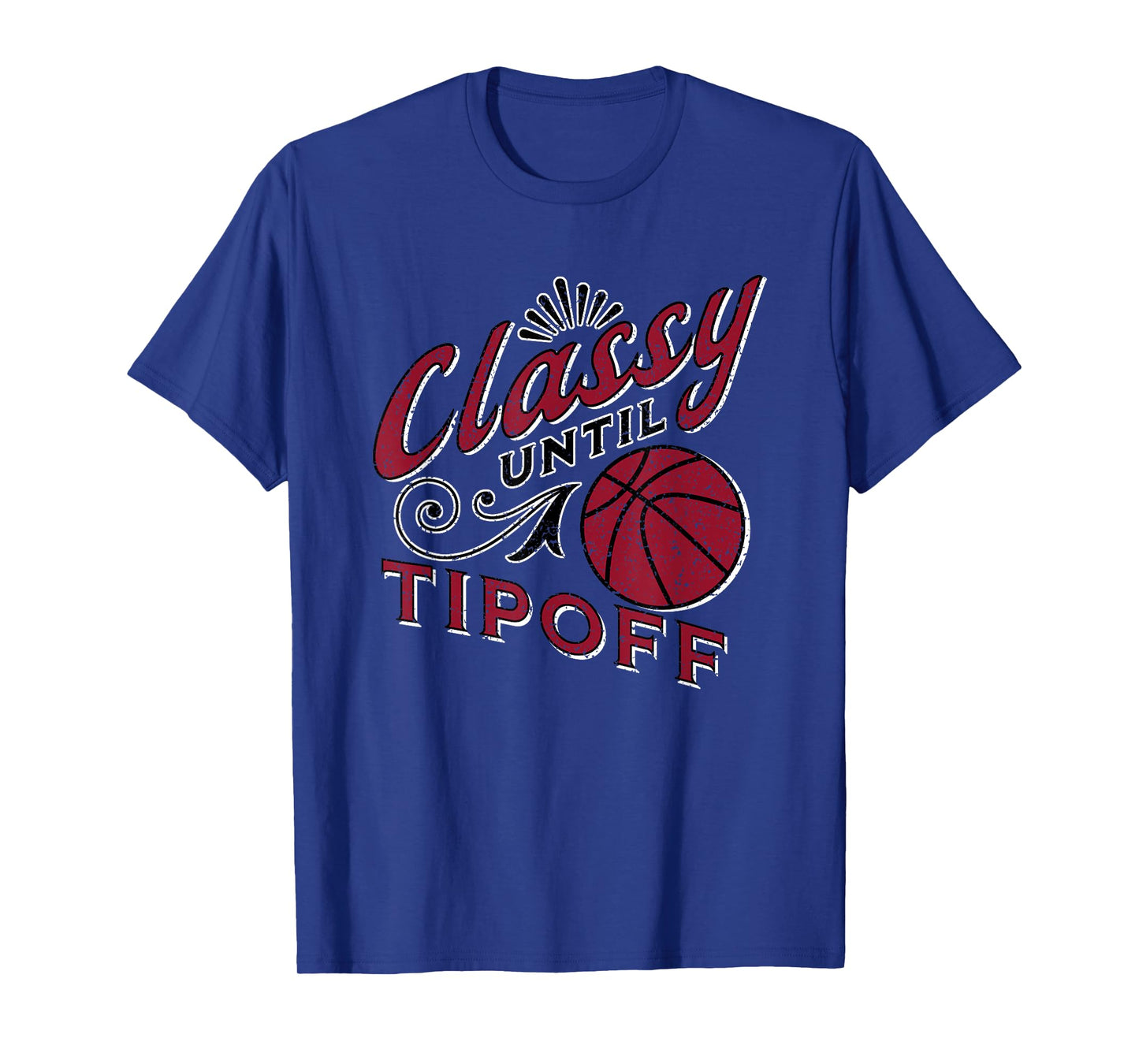 Classy Women Basketball Maroon Gift For Basketball Mom Text T-Shirt