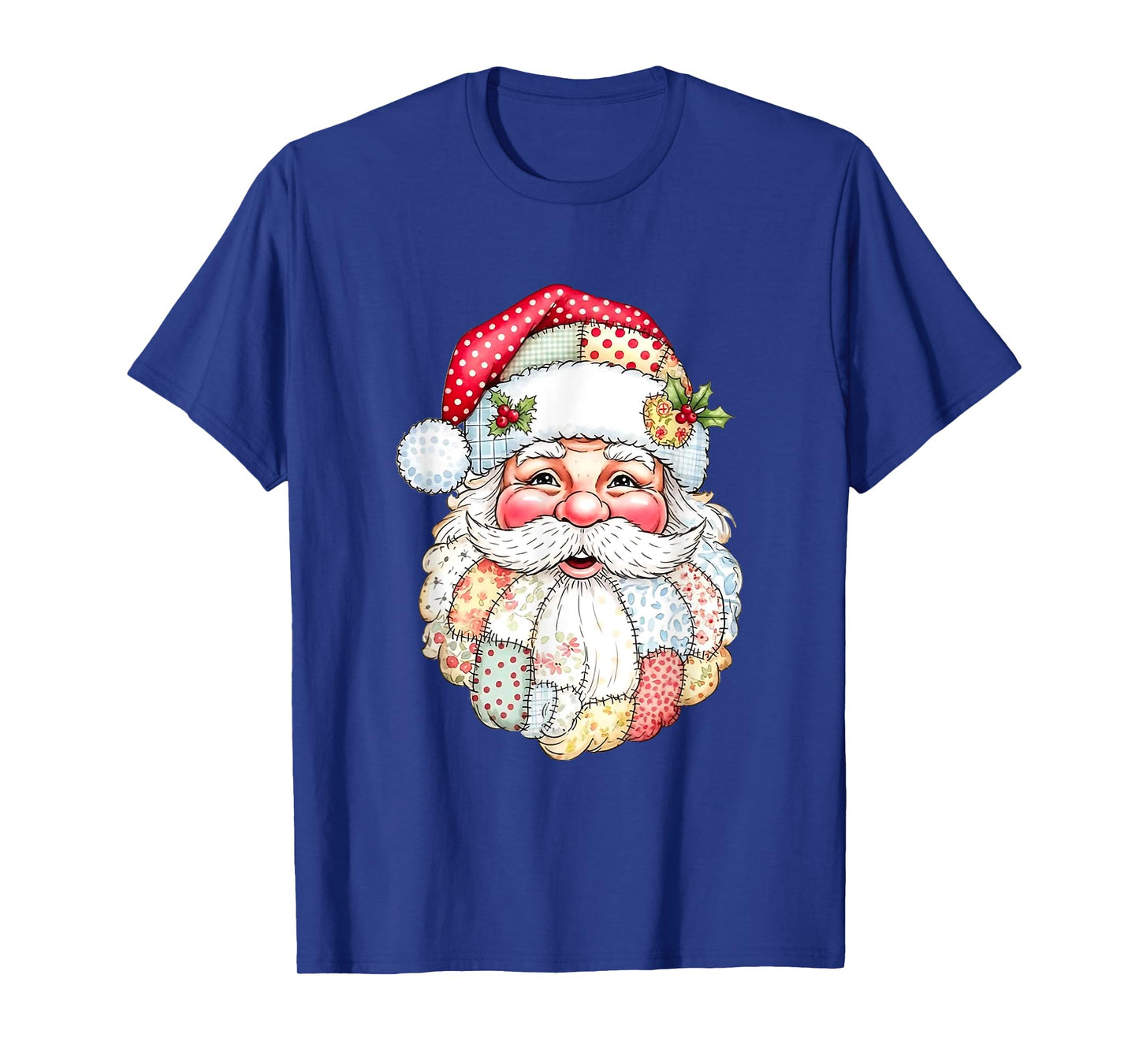 Vintage Santa Claus Face Old Fashioned Christmas Men Women T-Shirt